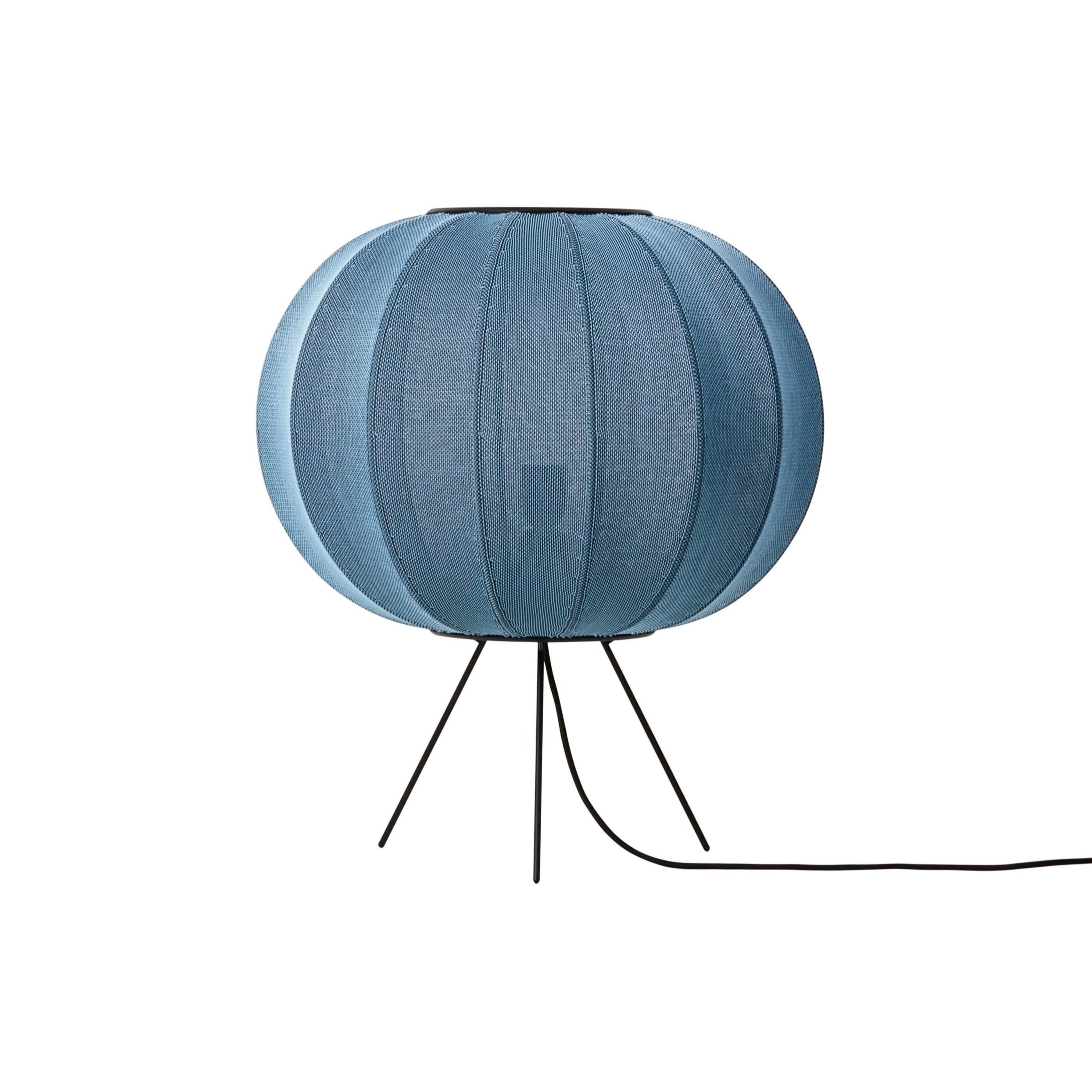 Lampa podłogowa trójnóg niska KNIT-WIT niebieski