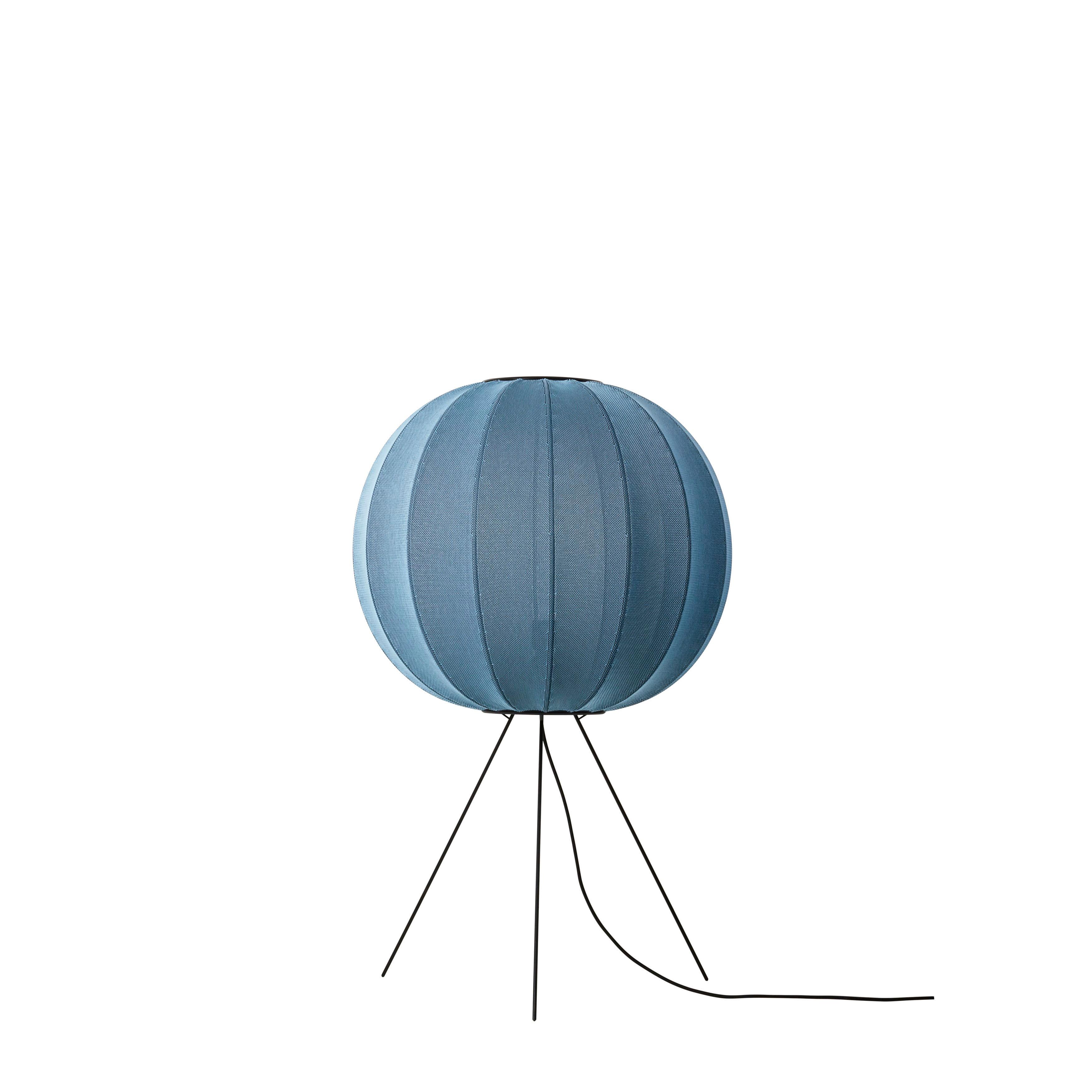 Lampa podłogowa trójnóg niska KNIT-WIT niebieski