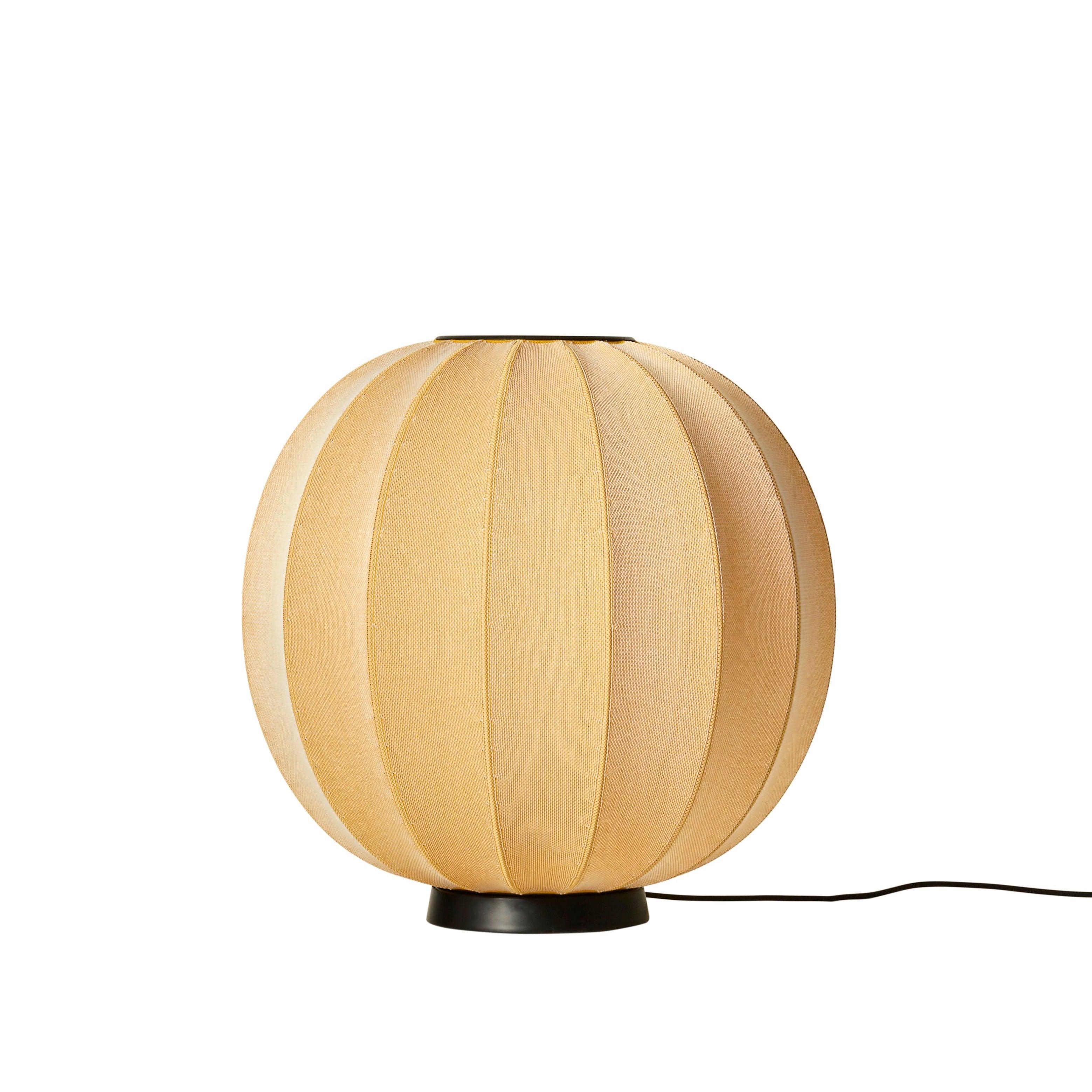 Lampa podłogowa niska KNIT-WIT LEVEL żółty