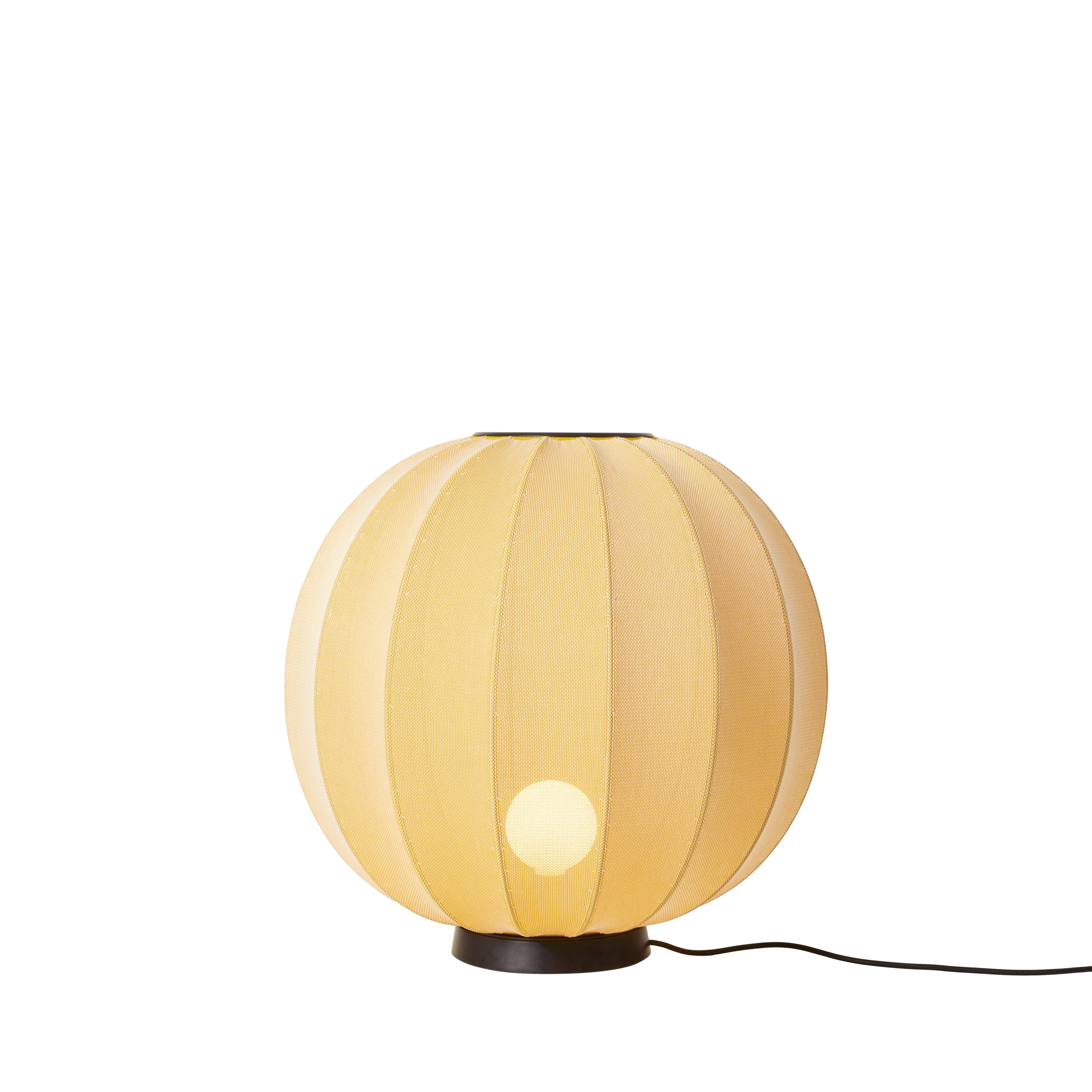 Lampa podłogowa niska KNIT-WIT LEVEL żółty