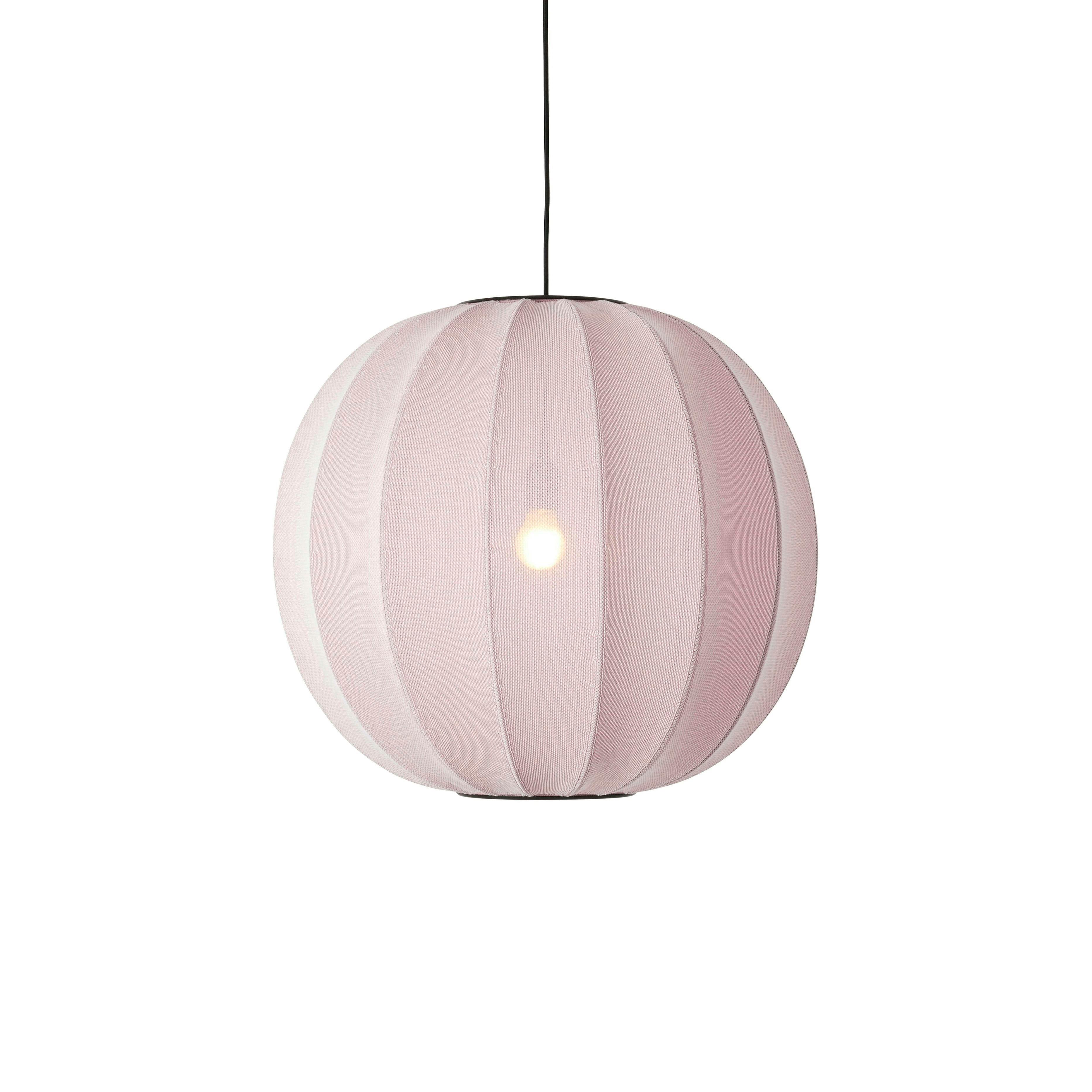 Lampa wisząca KNIT-WIT ROUND jasnoróżowy
