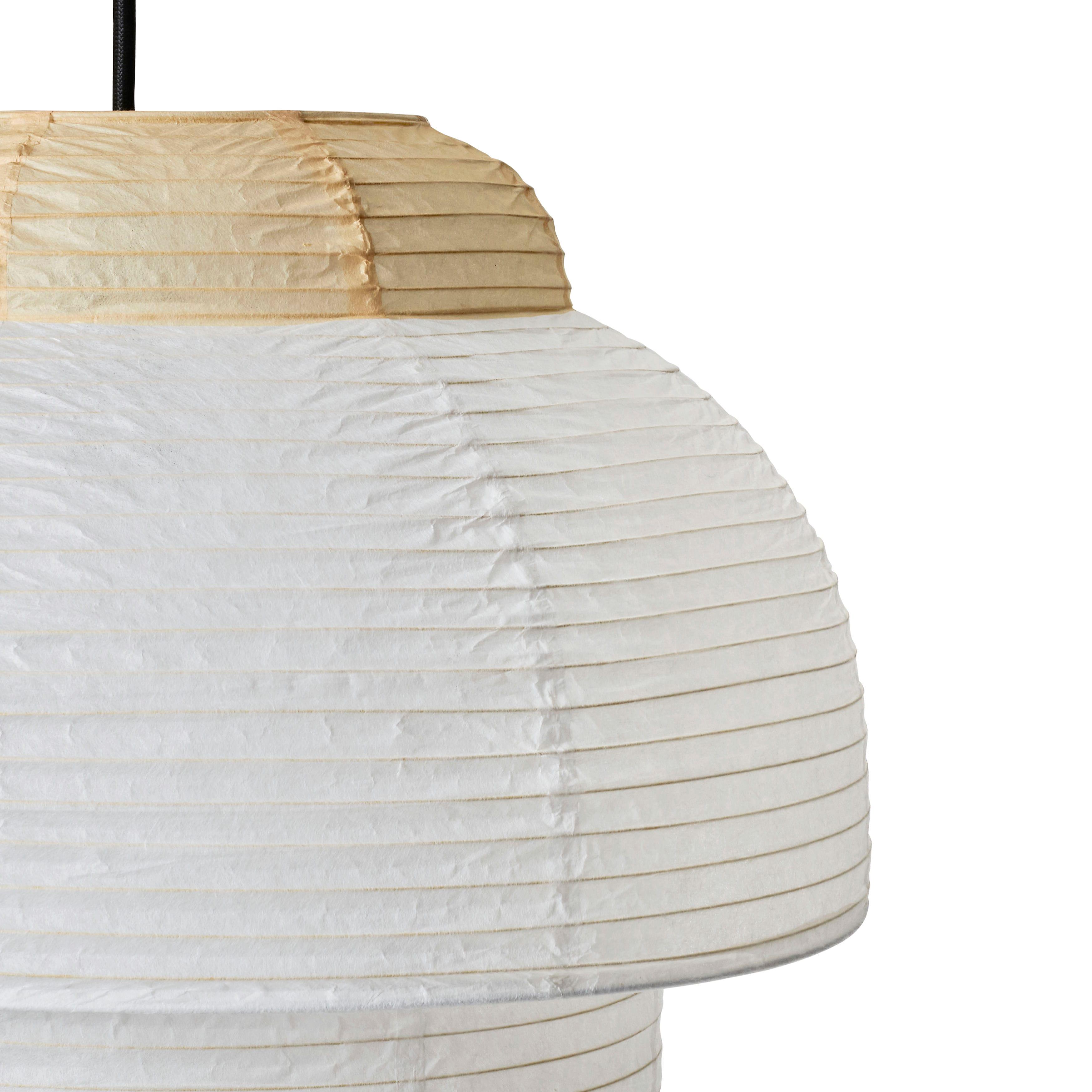 Lampa wisząca PAPIER DOUBLE biały z żółtym