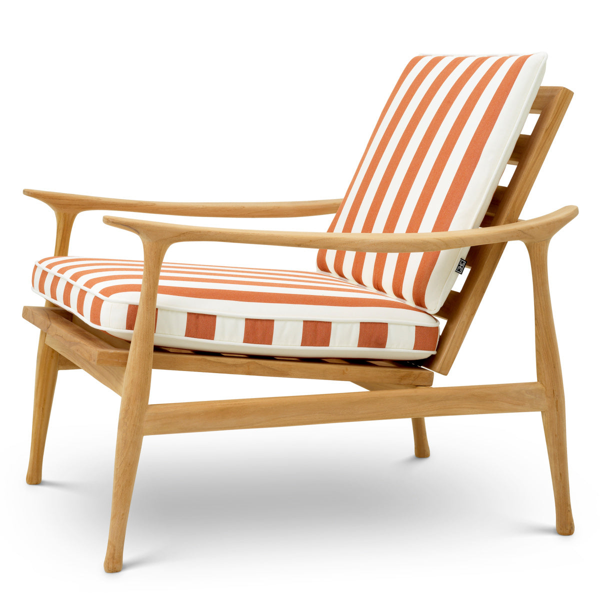 Outdoor Armchair MANZO Orange with White