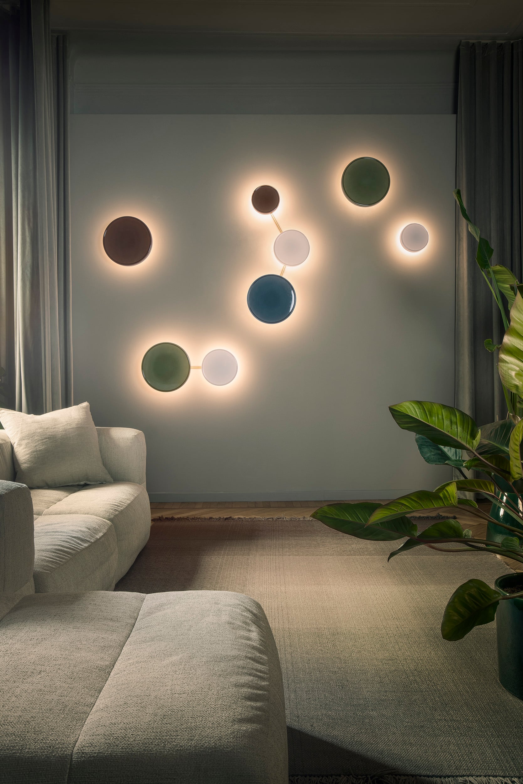 Wandleuchte CARAMEL grün