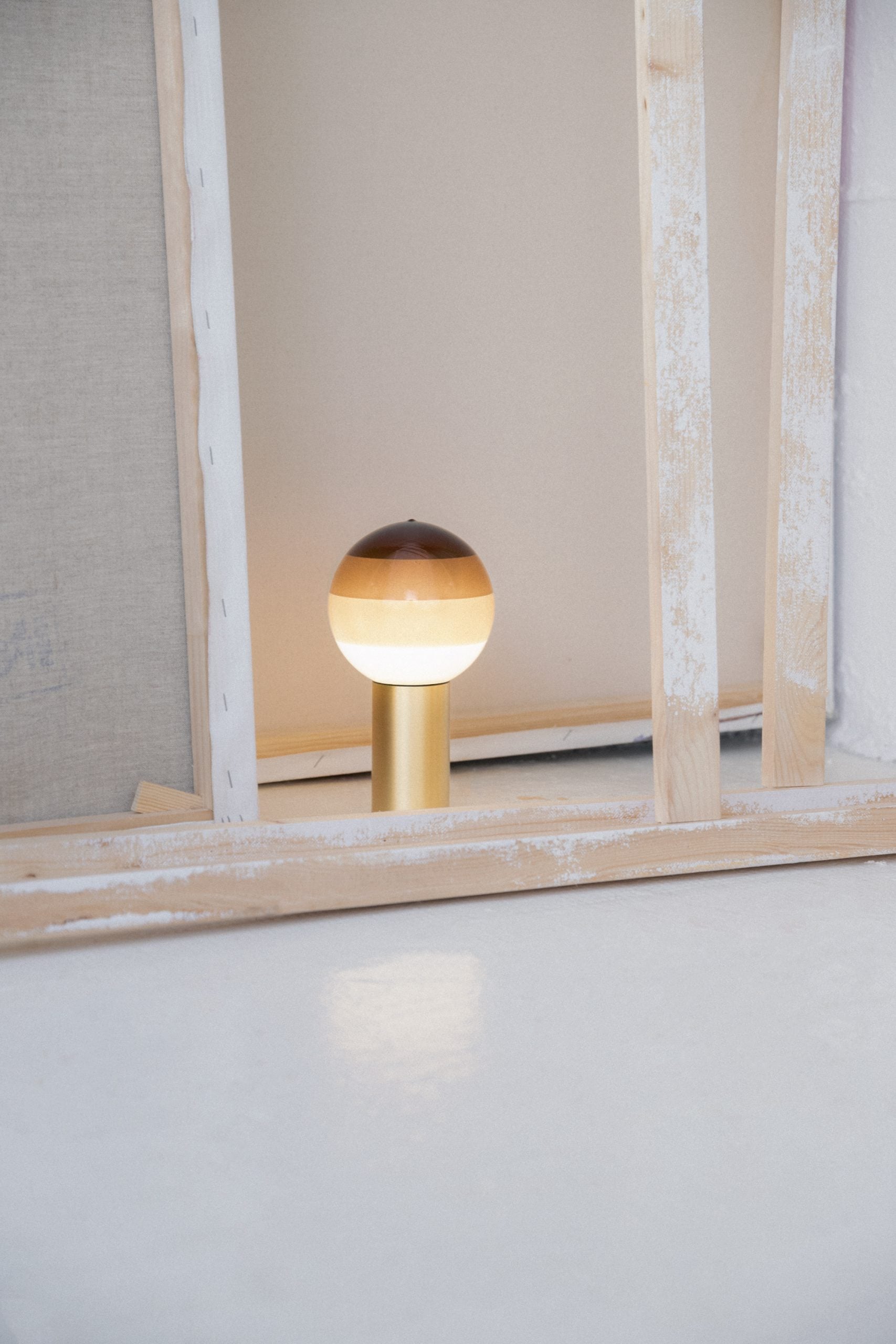 Akku-Lampe DIPPING burgunderrot