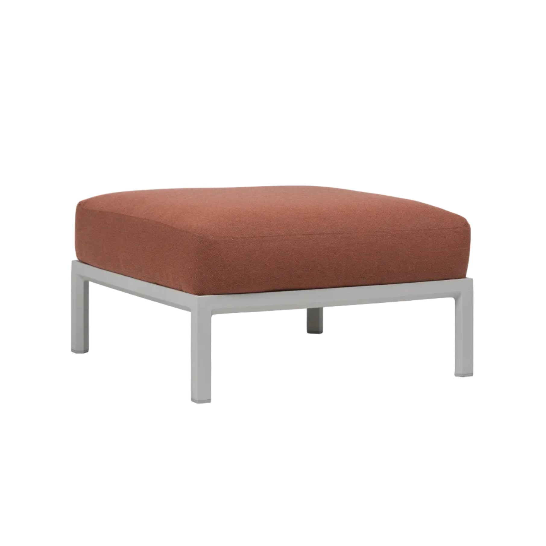 MAXIMO Outdoor Pouf in Cinnamon with Chalk Base
