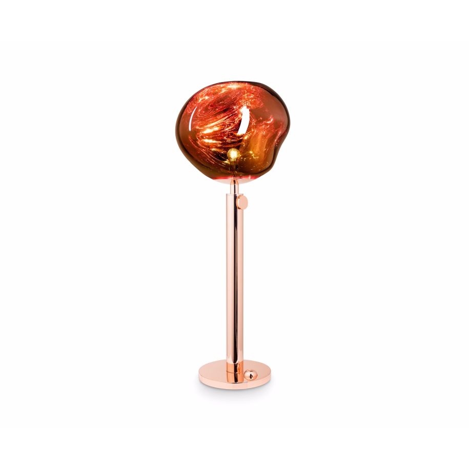 Lampa podłogowa MELT miedziany z miedzianą podstawą