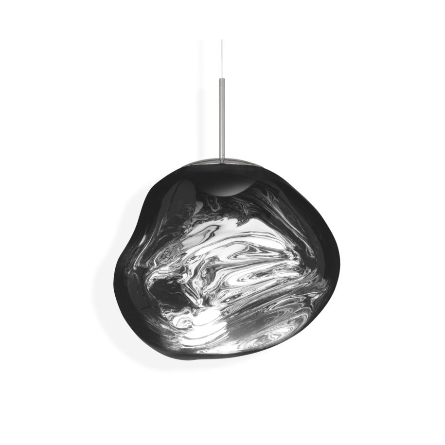 Silver melt hanging lamp