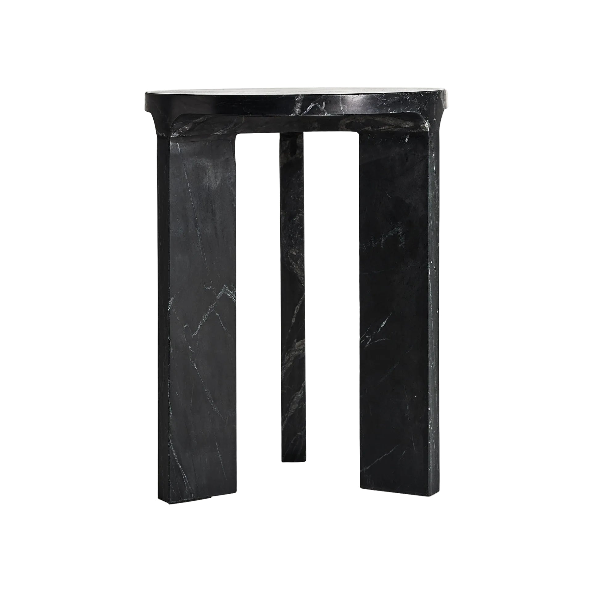 DYRSTAD Side Table Black Marble