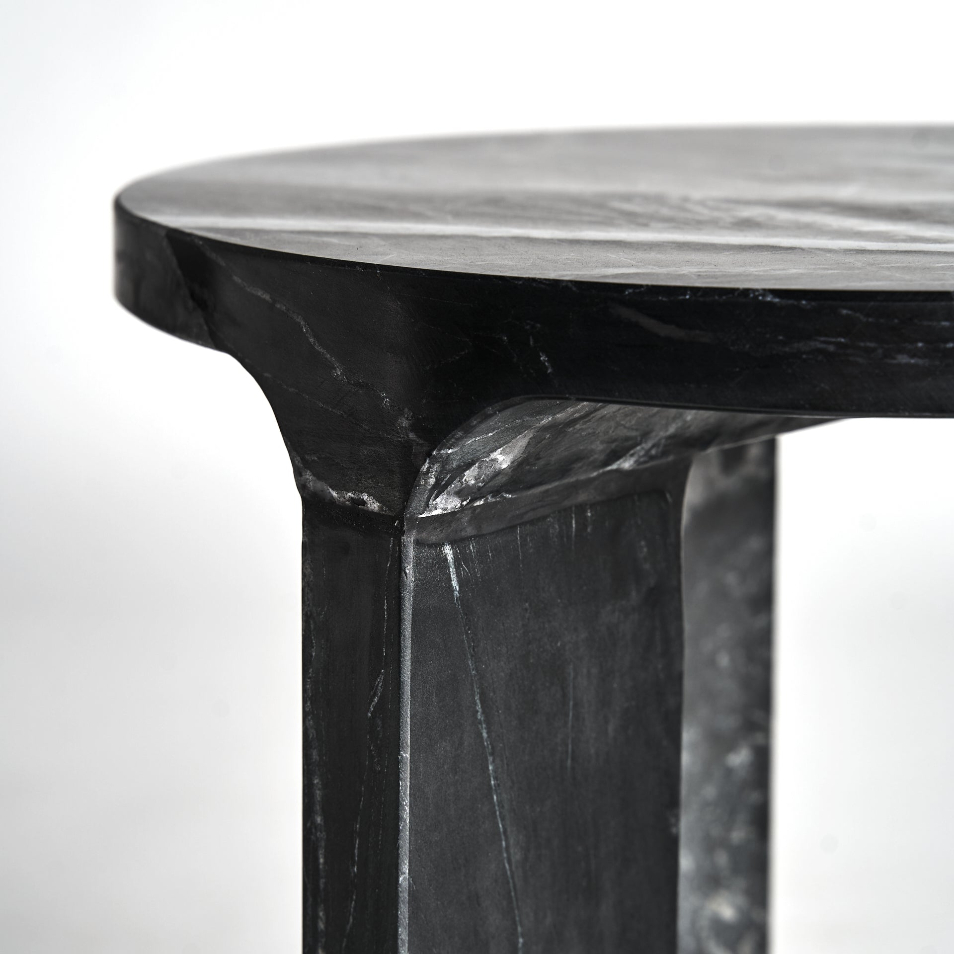 DYRSTAD Side Table Black Marble