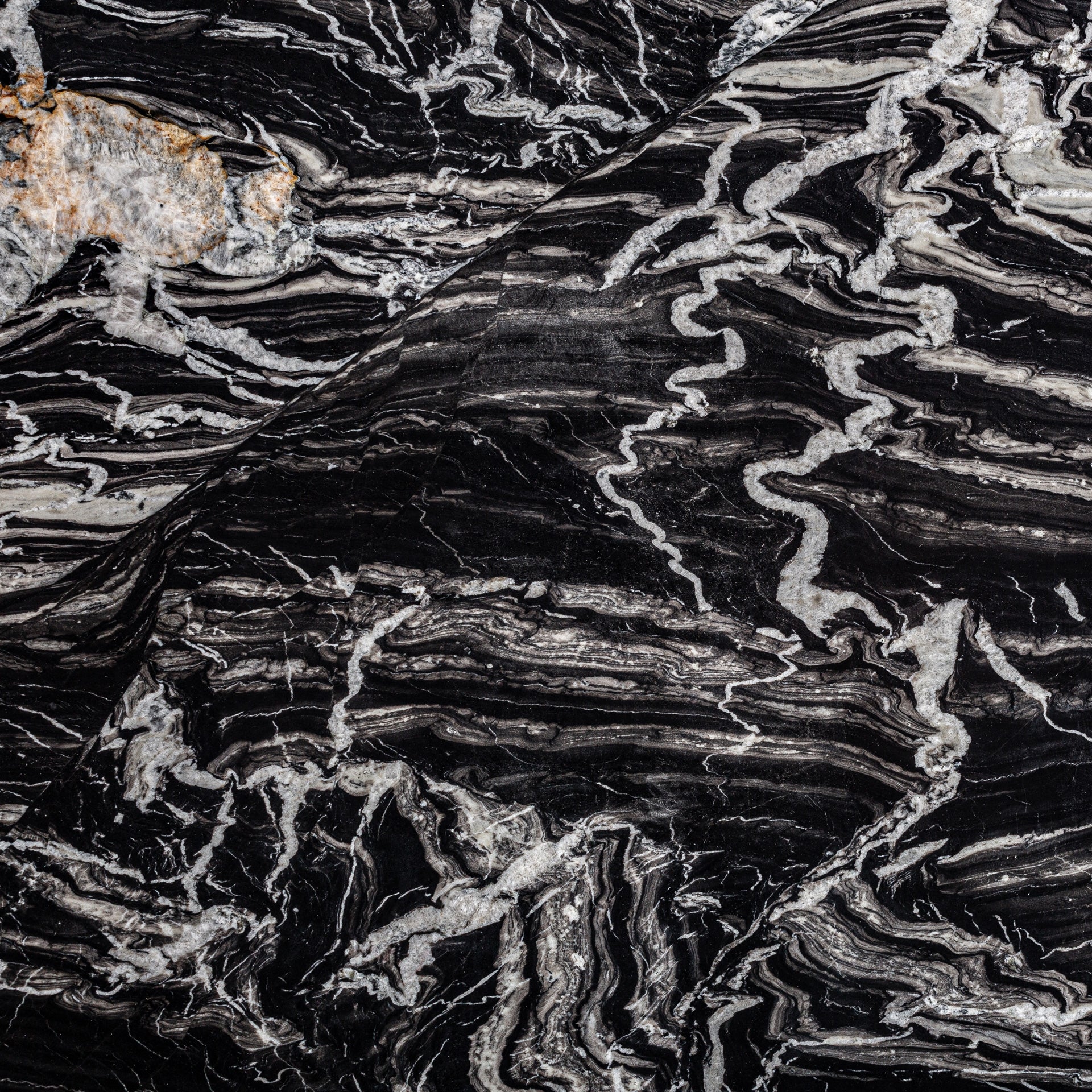 GAUTBY Table Black Marble