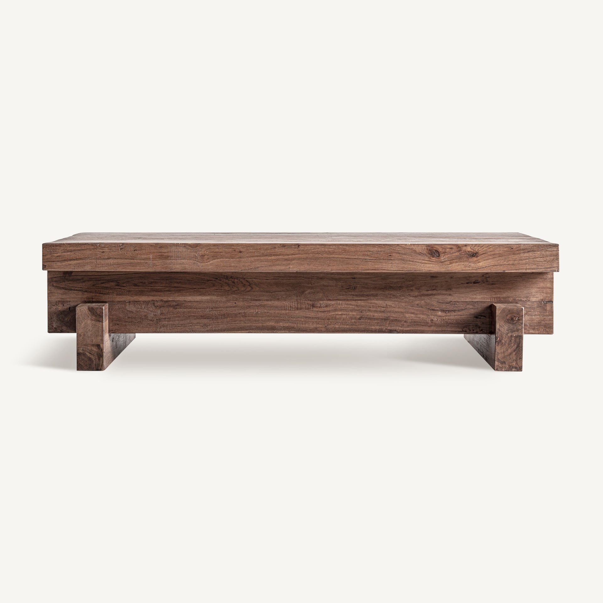 Kaffeetisch BRUTALIST aus recyceltem Holz