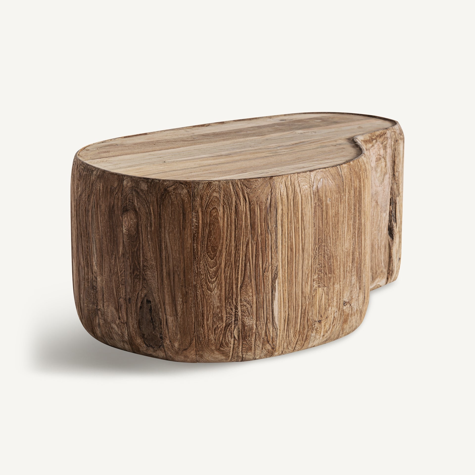 Kaffeetisch ERLOY aus recyceltem Teakholz