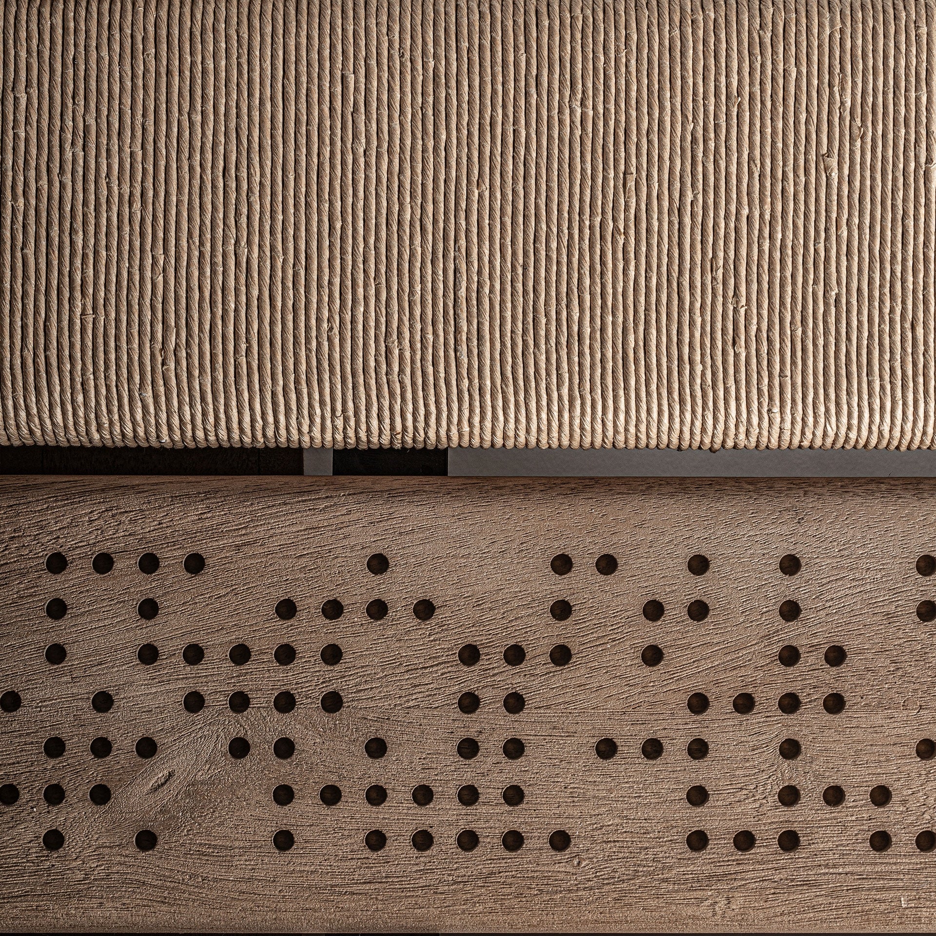 Stolik kawowy JACQUARD drewno mango z marmurem