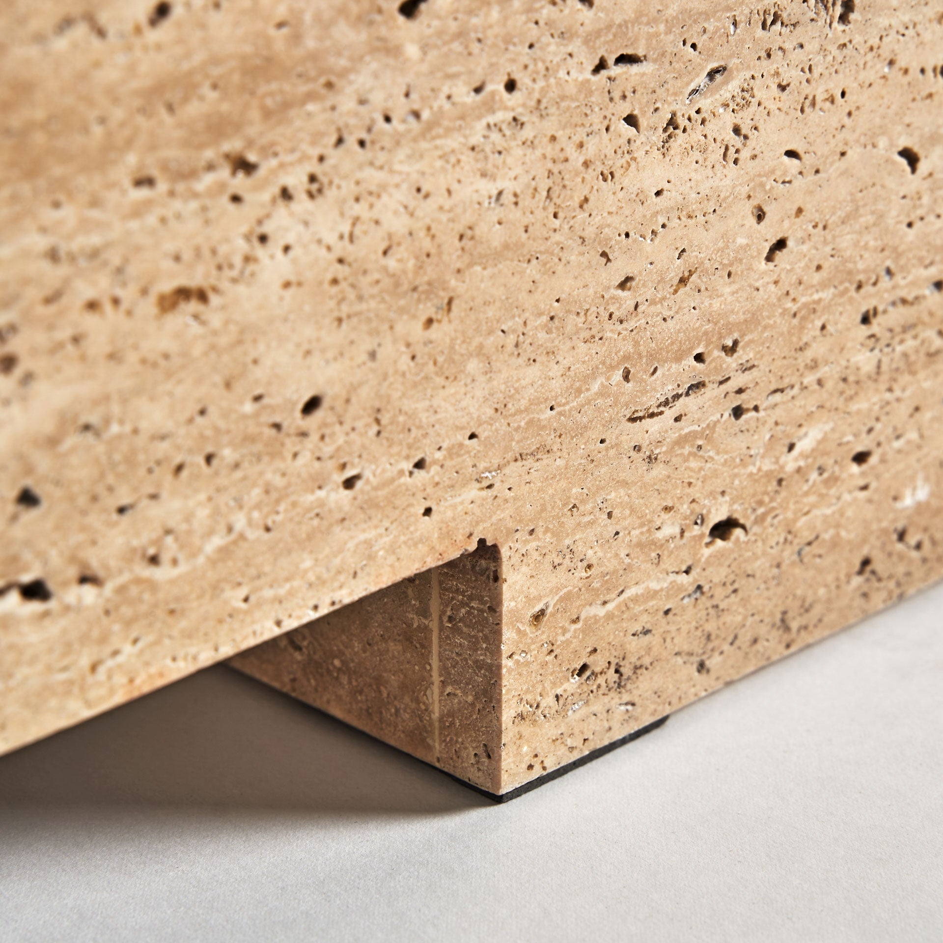 NORDDAL travertine coffee table