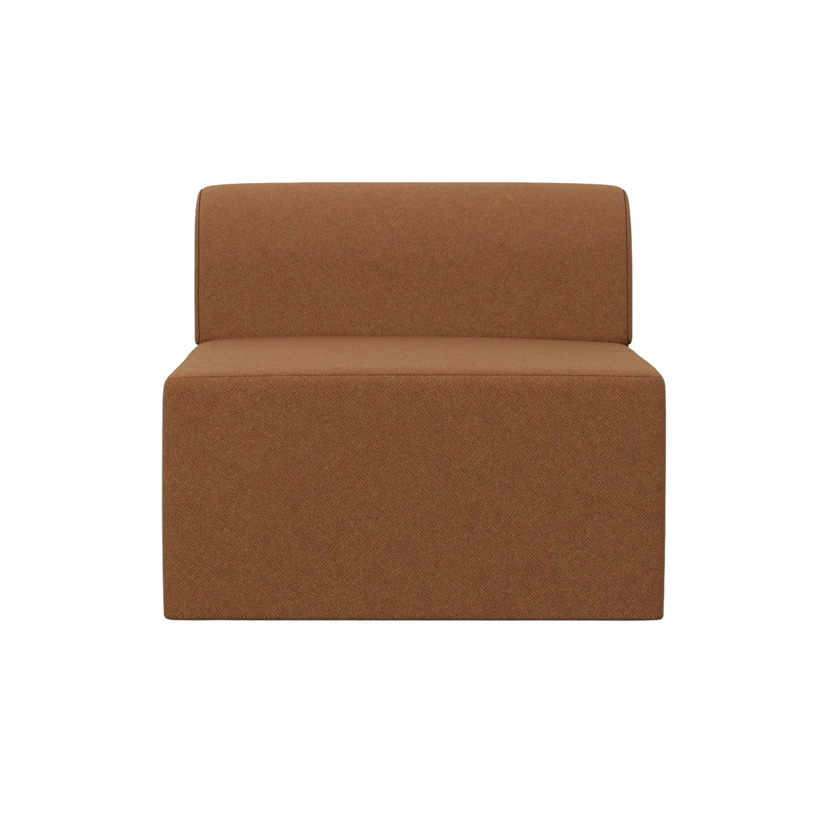 Sofa modulowa TORI - moduł środkowy rdzawy