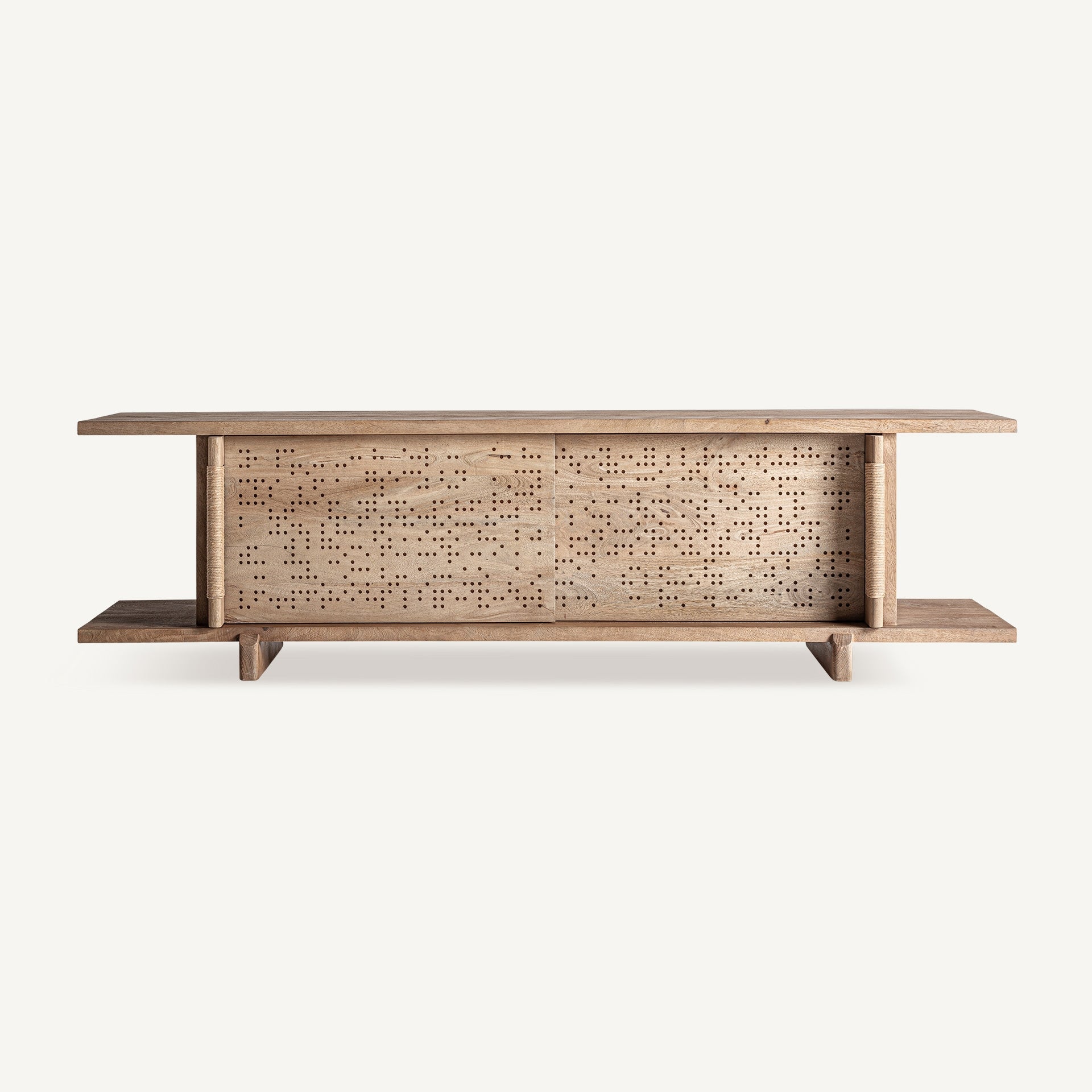 Szafka RTV JACQUARD drewno mango