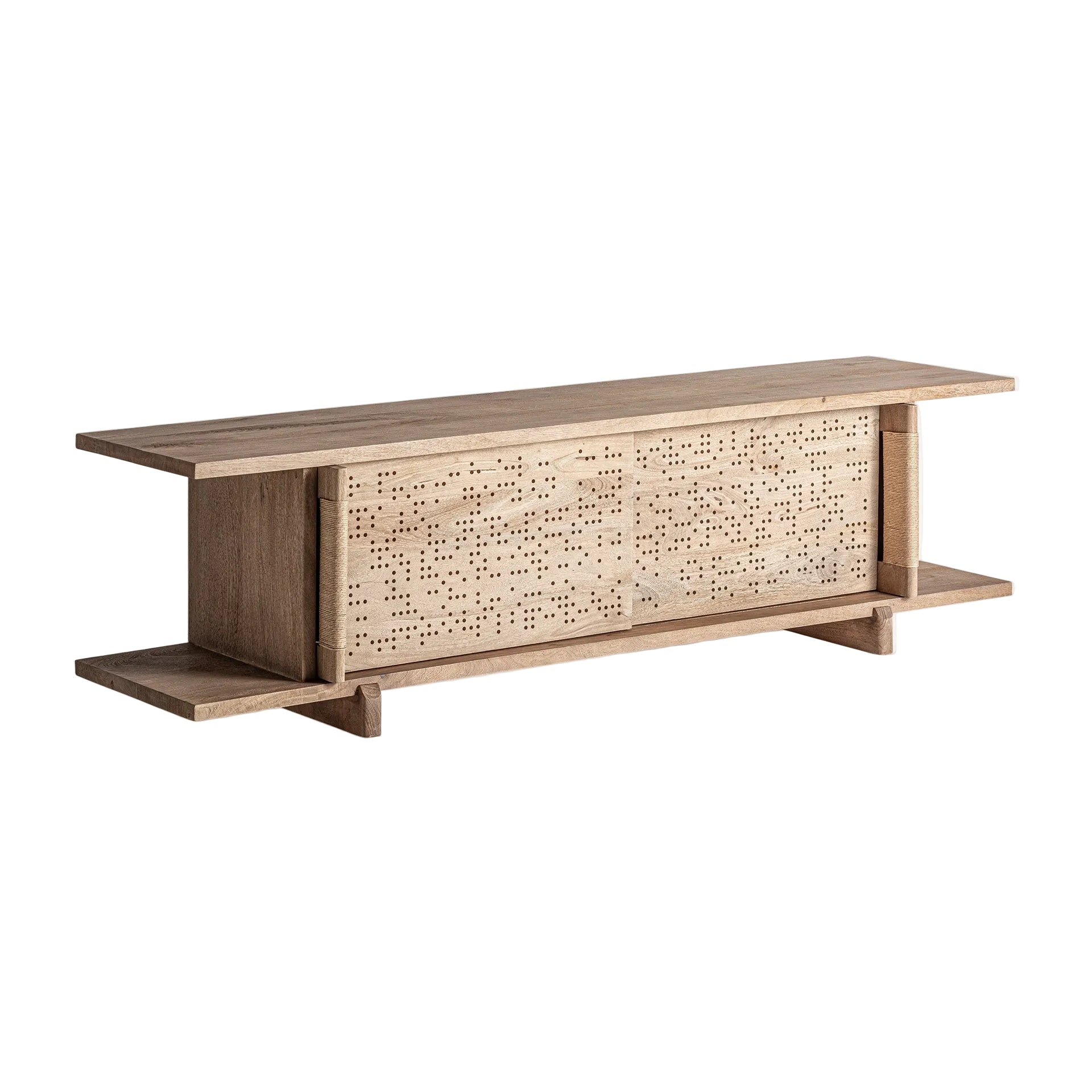 Szafka RTV JACQUARD drewno mango