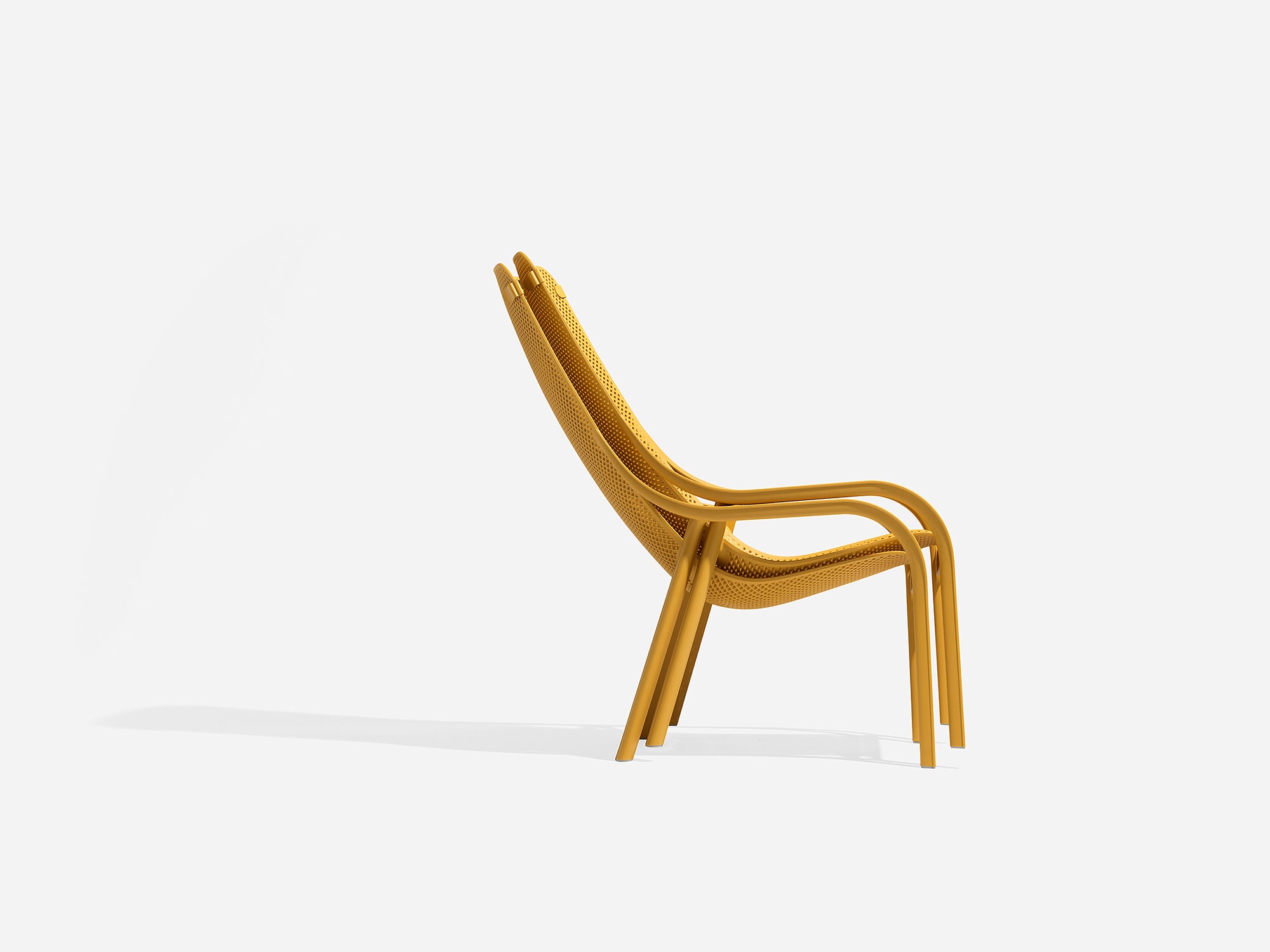Outdoor armchair NET mustard