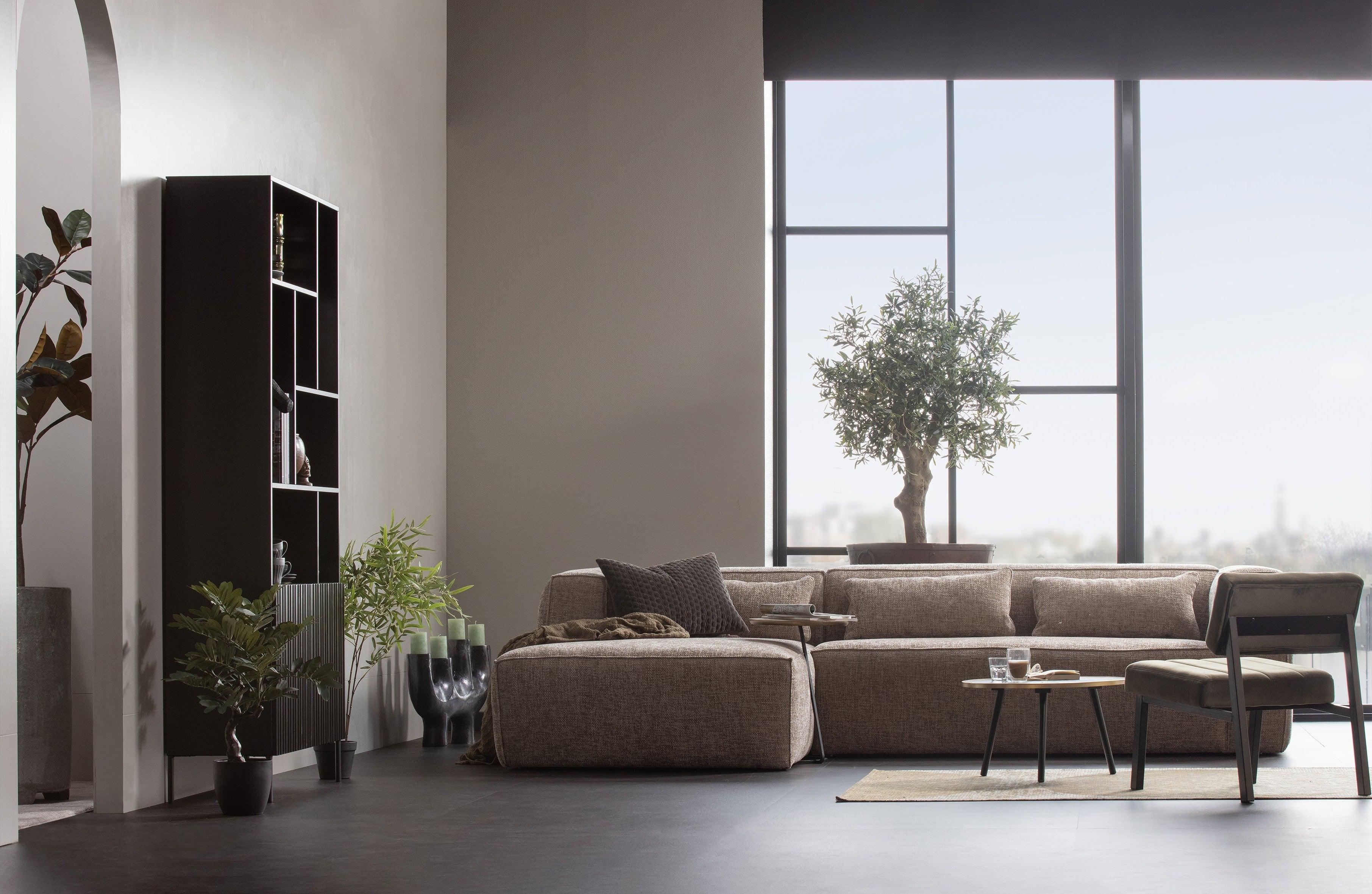 Right-facing BEAN corner sofa in curry