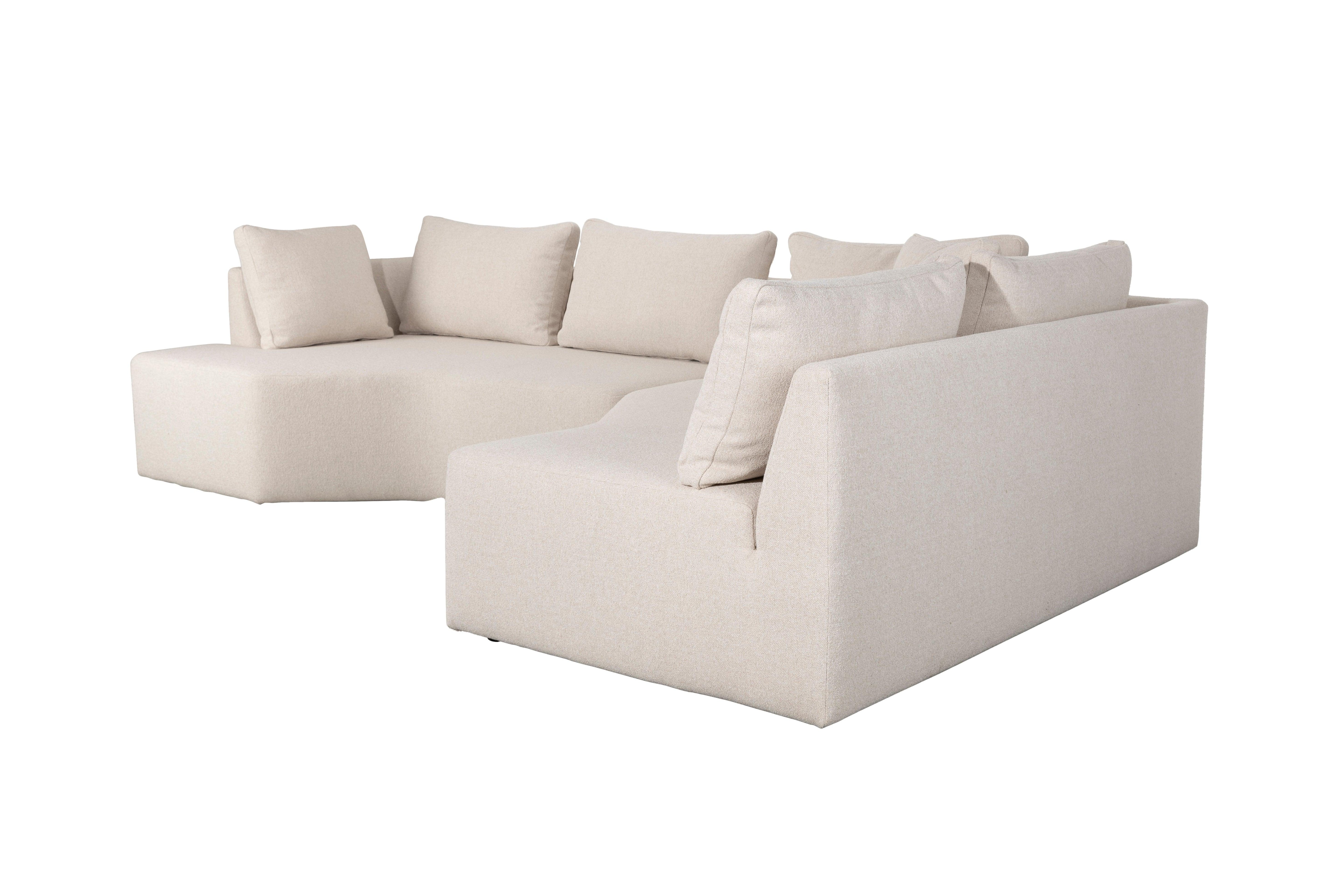 Narożnik prawostronny PROSPER piaskowy – sofa narożna