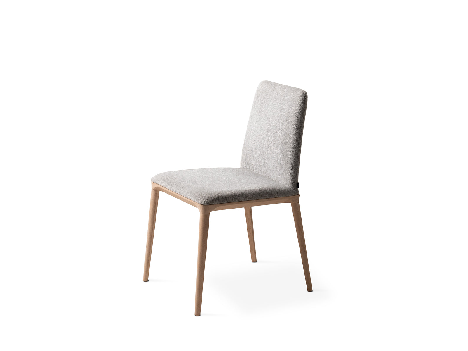 FREYA WOOD upholstered chair with wooden base