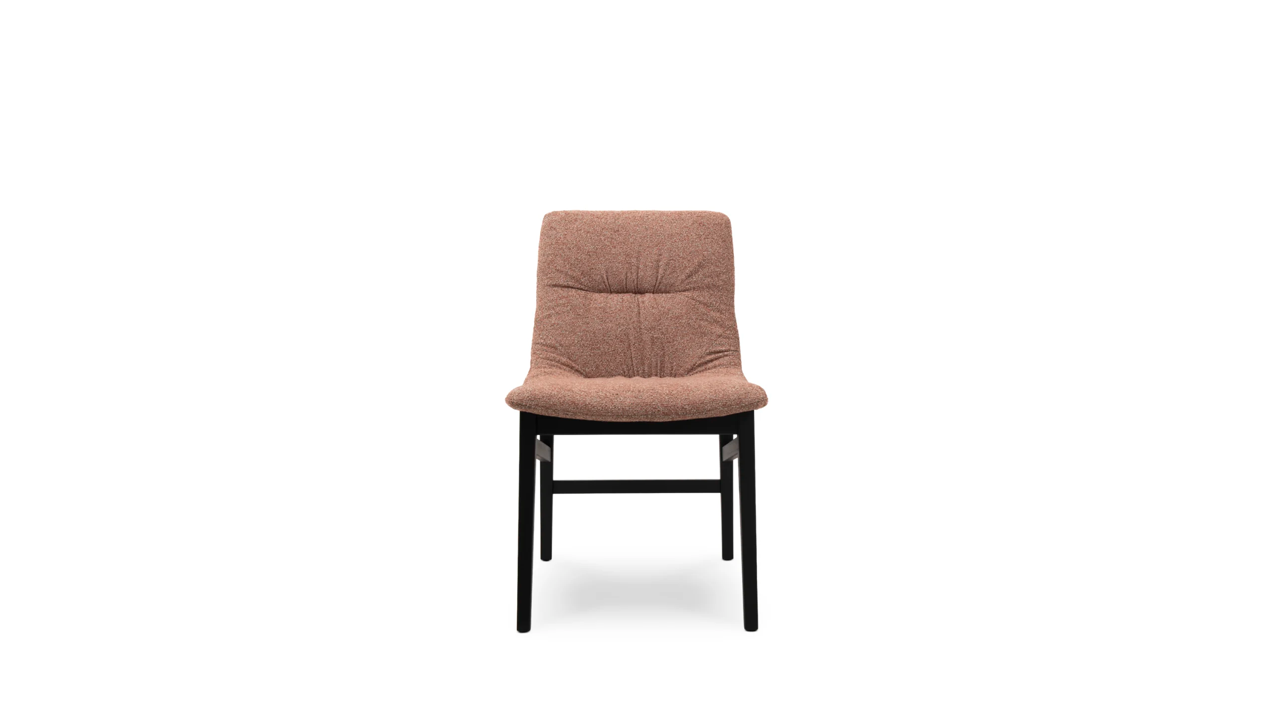 WAVE upholstered chair with wooden base