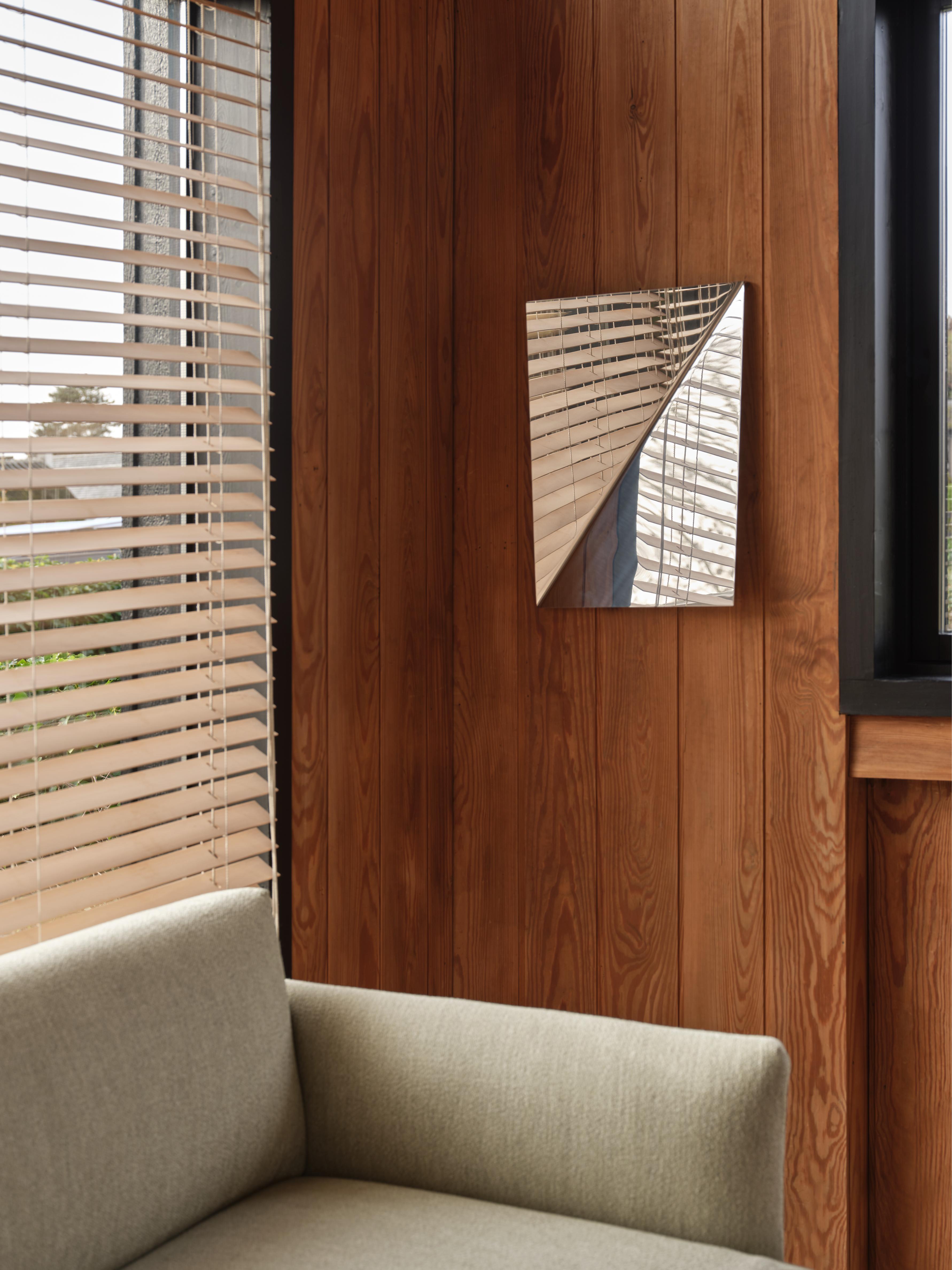 GAZE Polished Steel Mirror