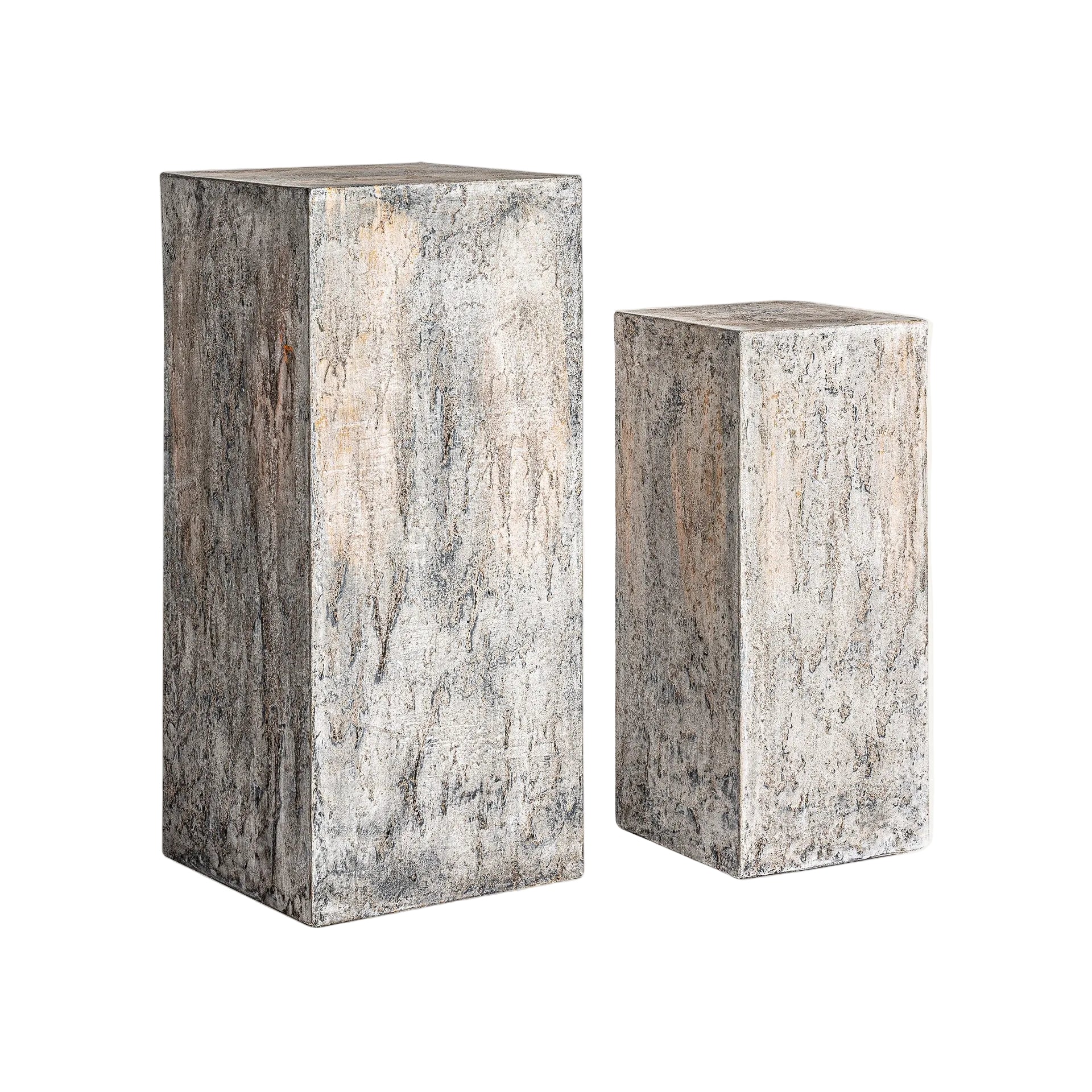 ARVIT Beige Terracotta Side Table Set