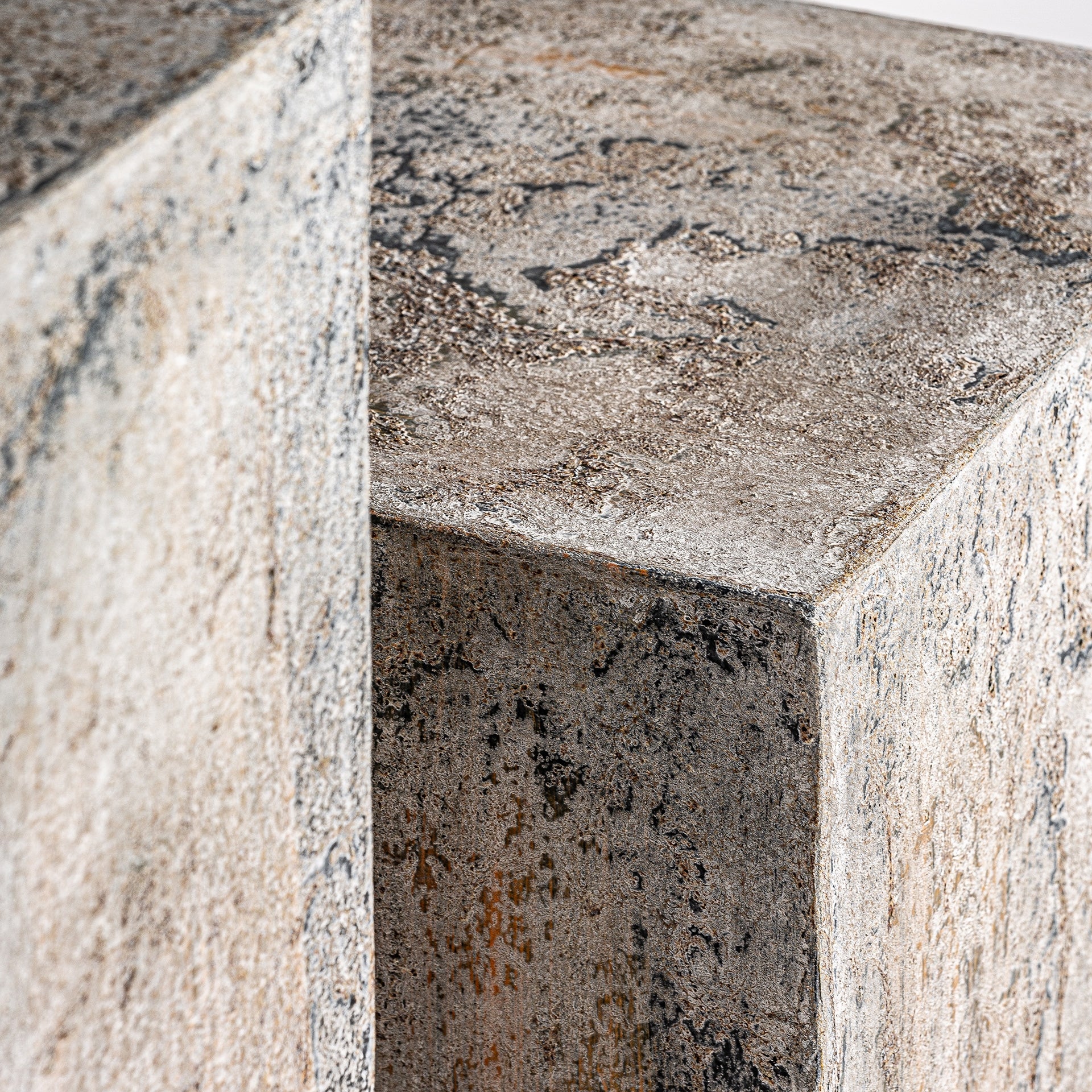 ARVIT Beige Terracotta Side Table Set