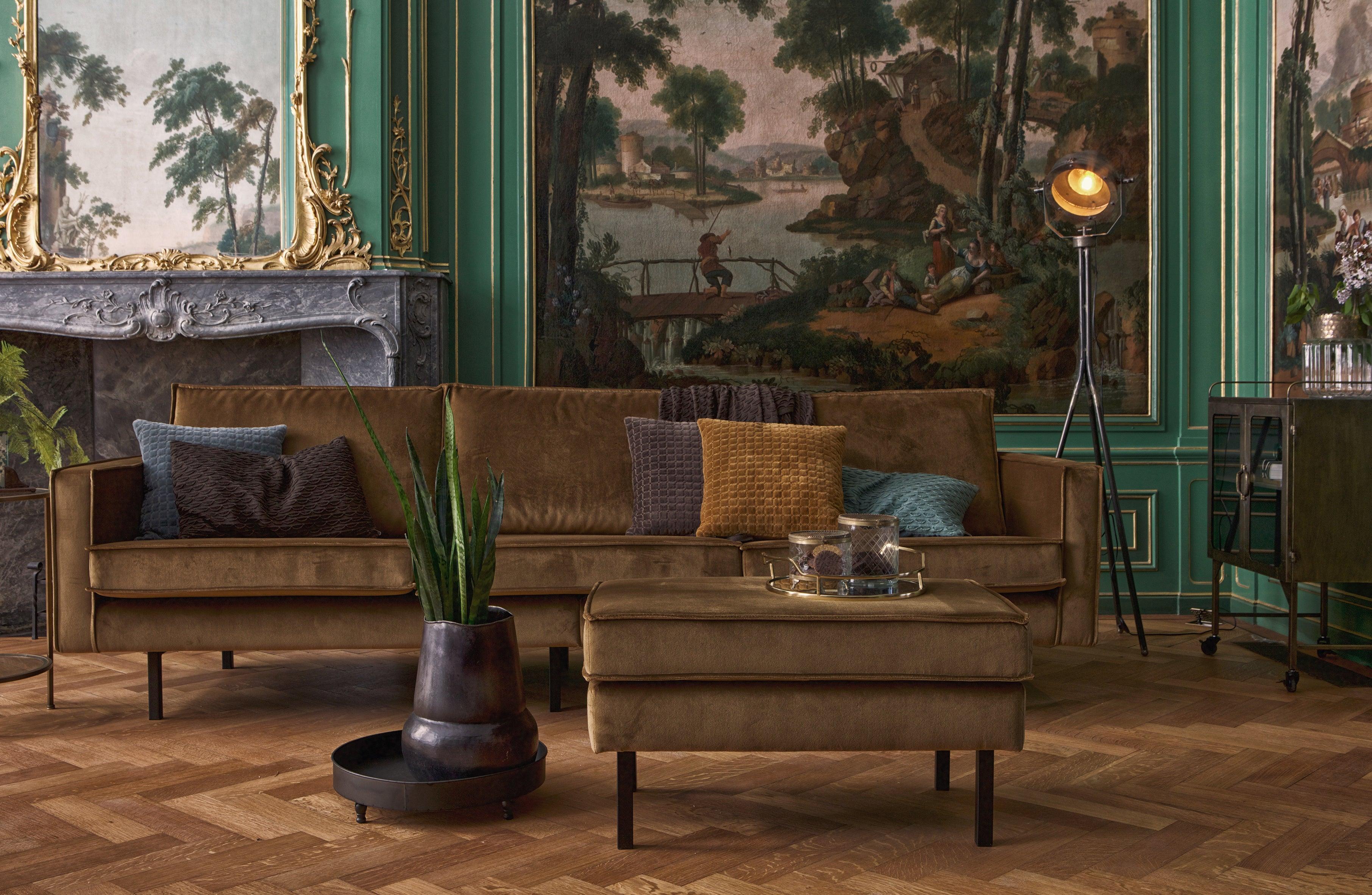 RODEO Sand Corduroy Footstool