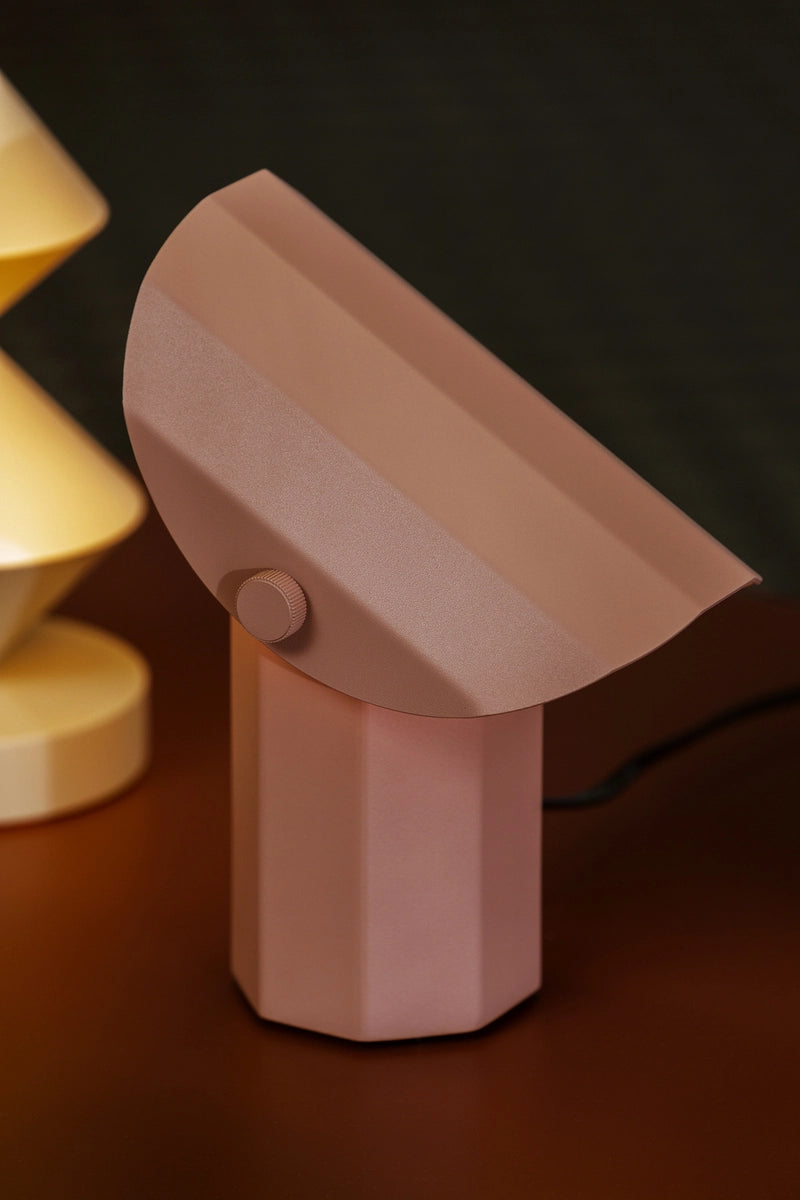 Lampa przenośna APOLIN złamany róż