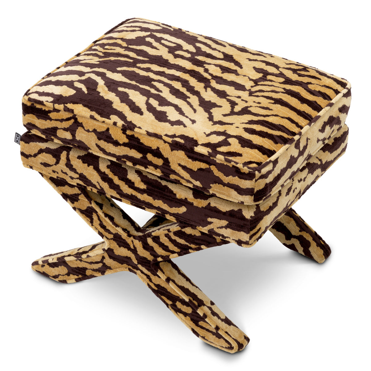 Taboret CORDOBA brązowy tygrys