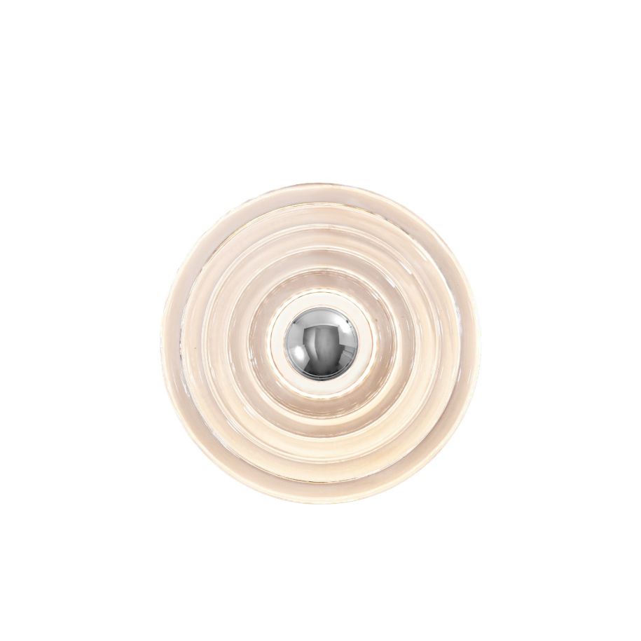 Press glass wall lamp