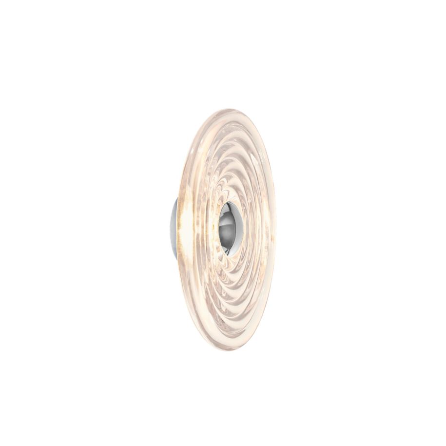 Press glass wall lamp