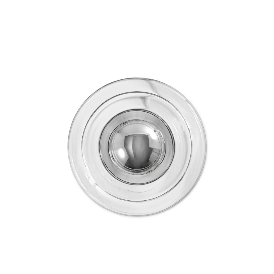 Press glass wall lamp