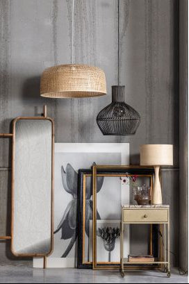 Mondbambus -Tischlampe