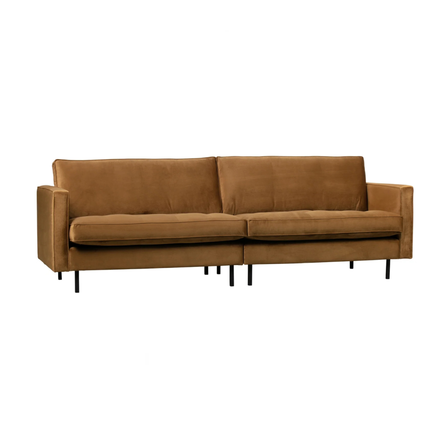Sofa aksamitna 3-osobowa RODEO CLASSIC miodowy