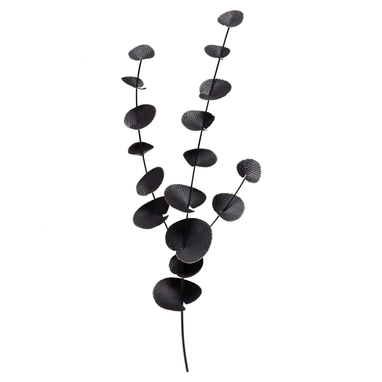 EUCALYPTUS black metal wall decoration