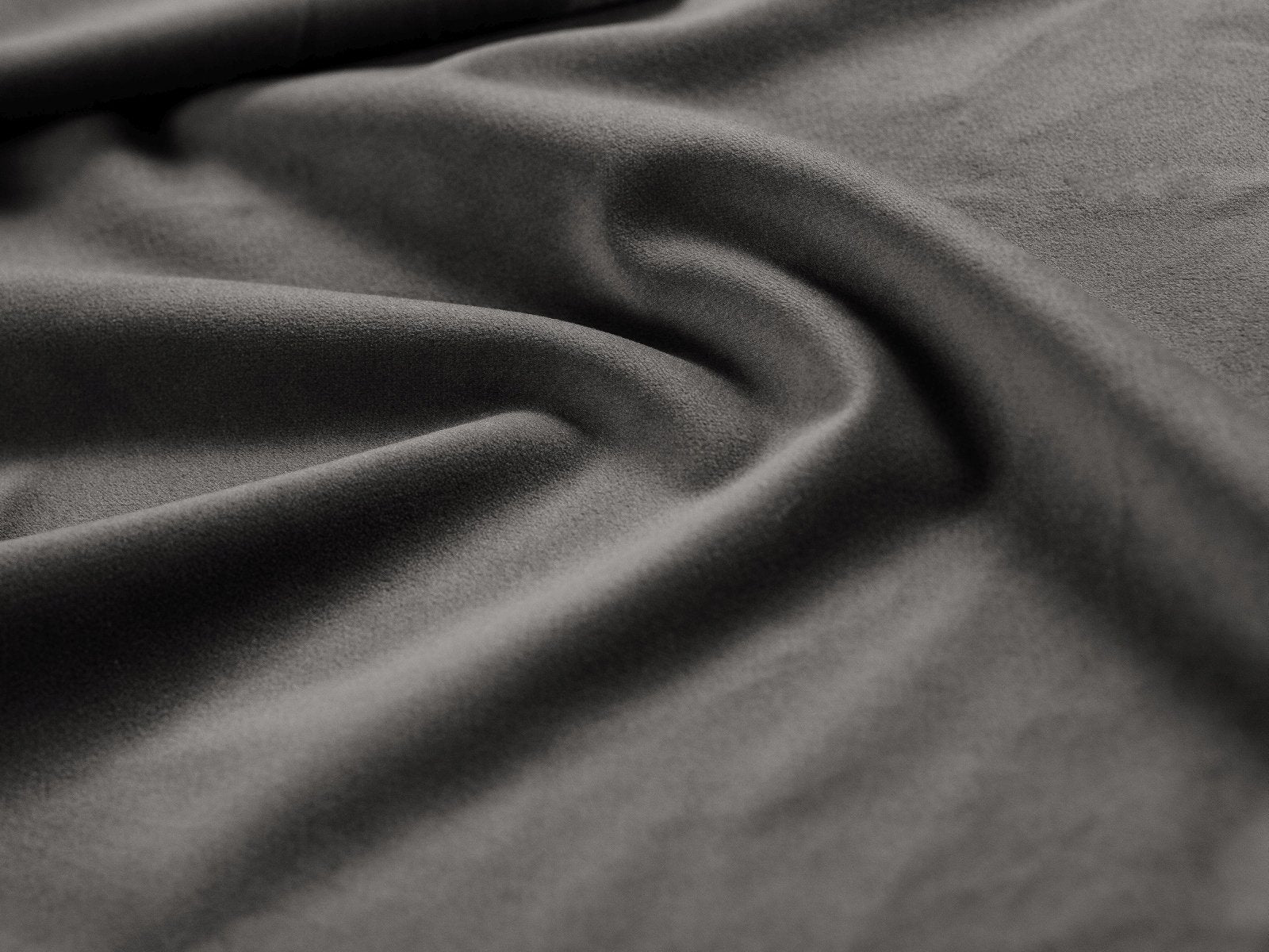 Rectangular Velvet Pouf GEORGIA Dark Gray