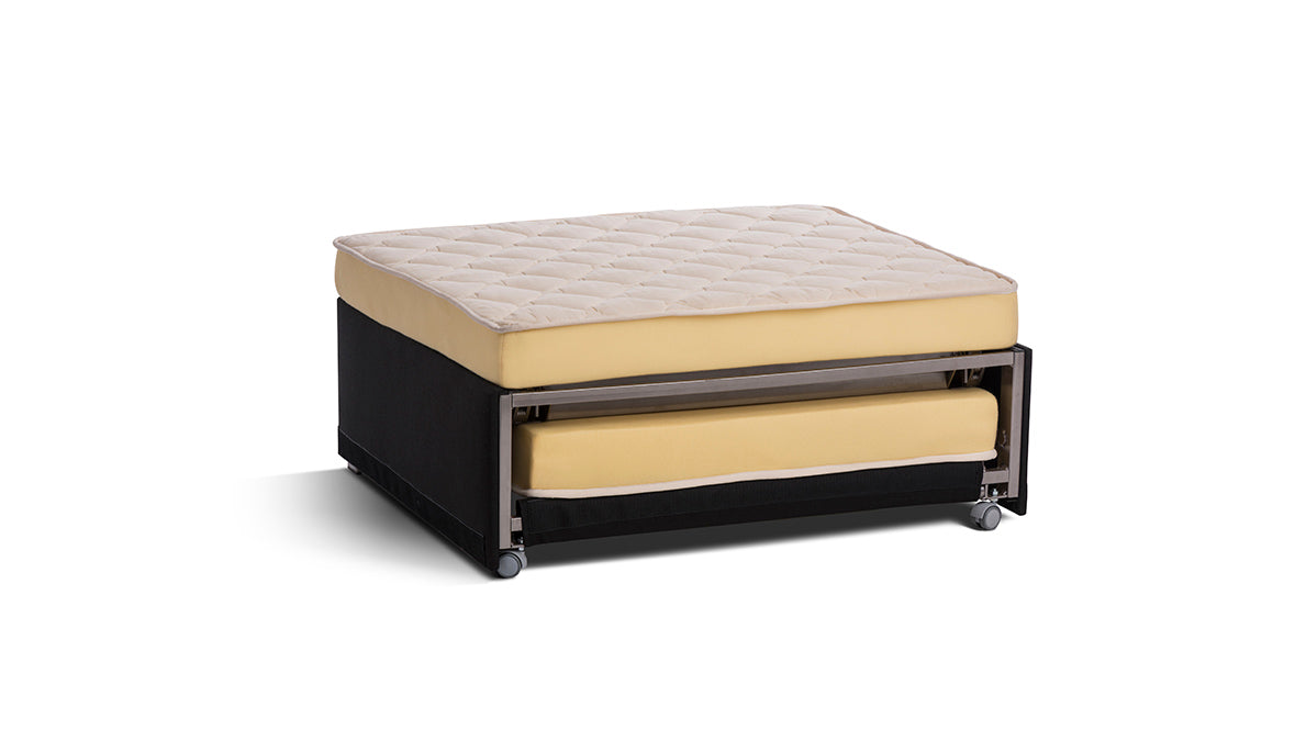 Puf z funkcją spania UMO tapicerowany