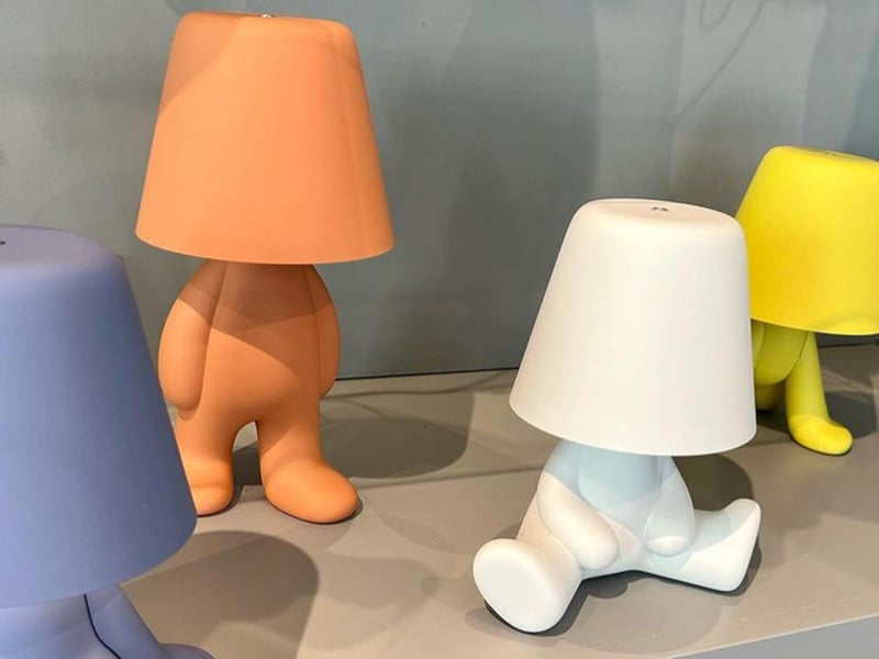 Tragbare Lampe SWEET BROTHERS JOE weiß