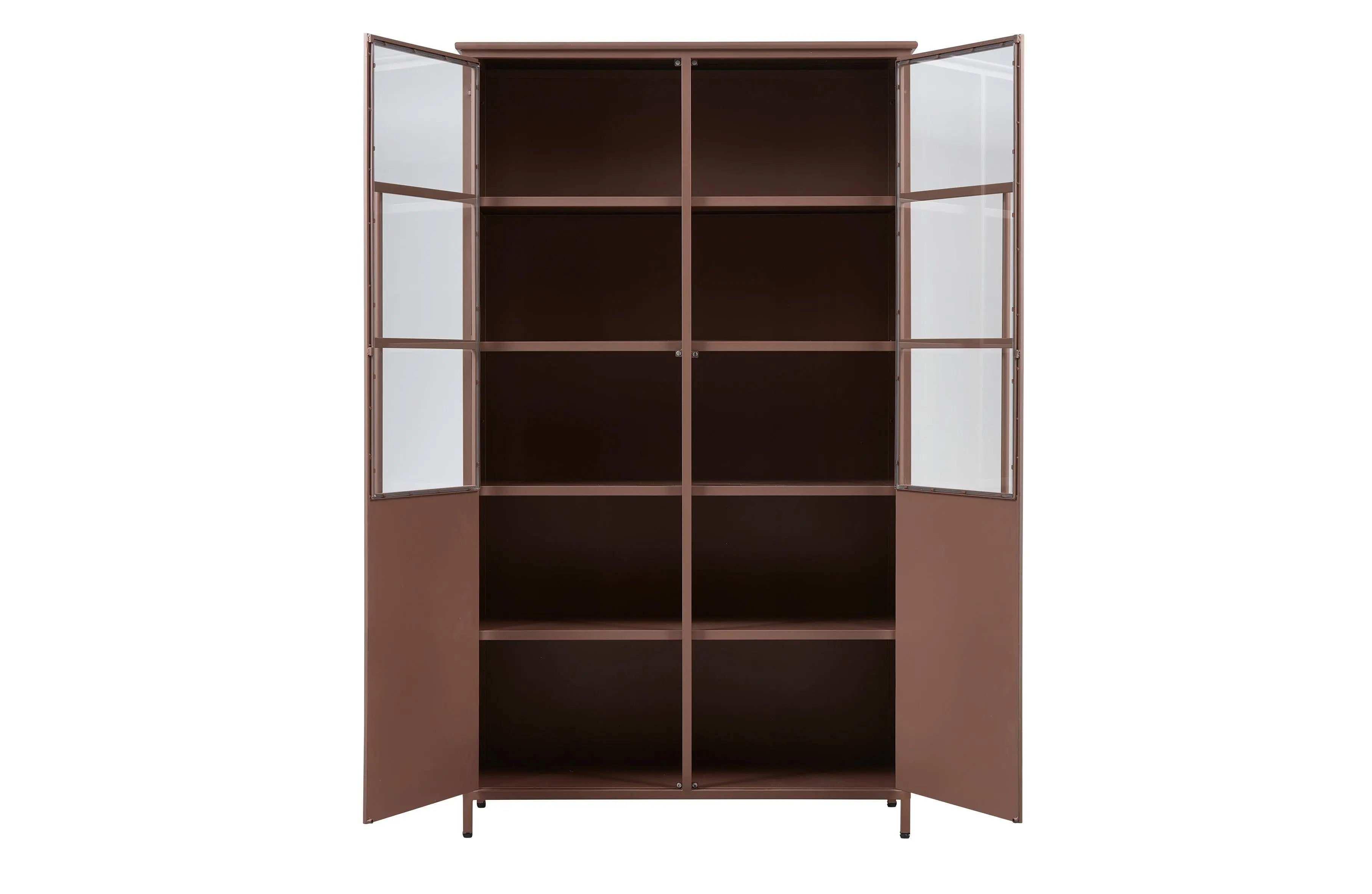 Regał EXHIBIT brązowy – styl minimalistyczny