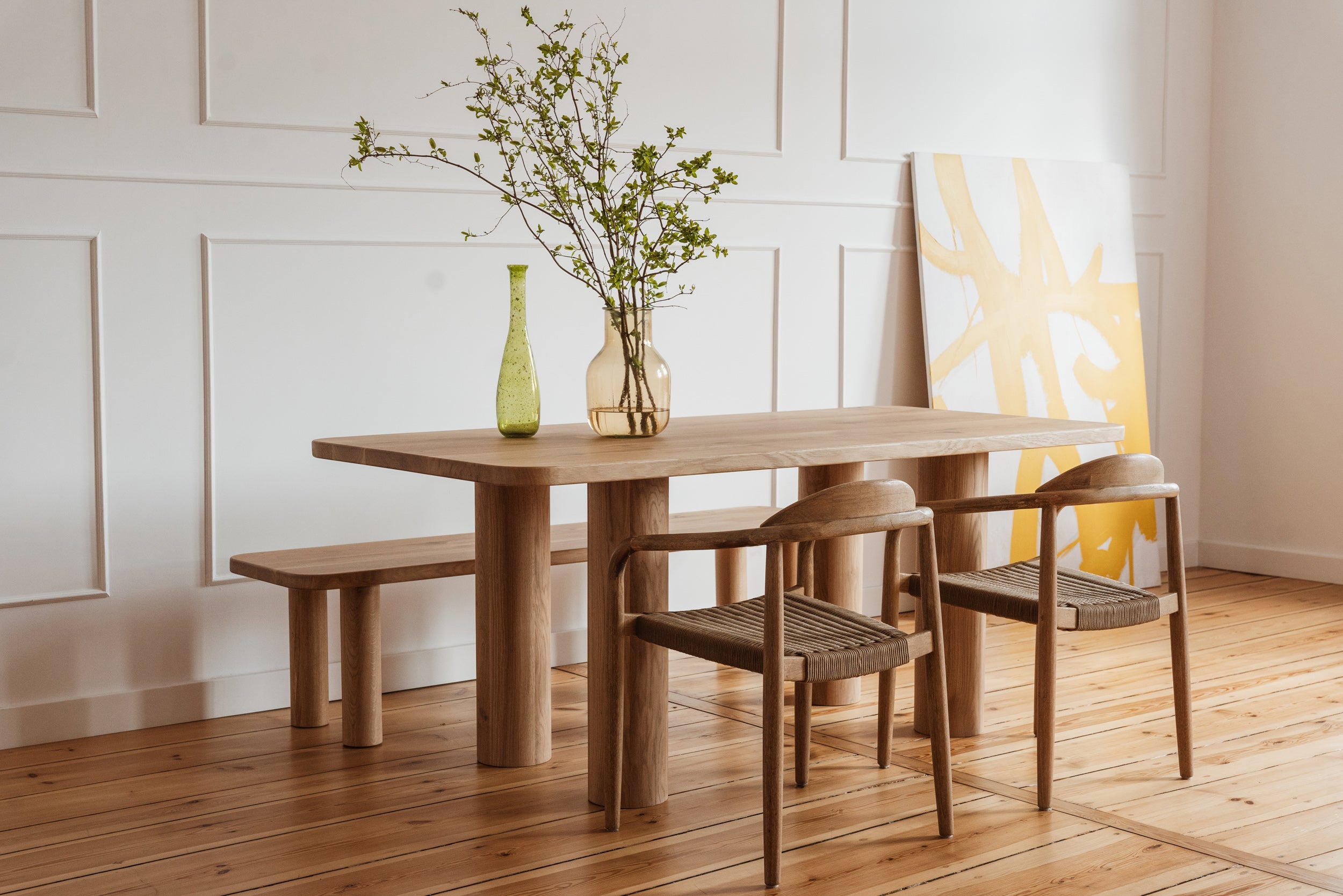 ROLLO Bench Oak Wood