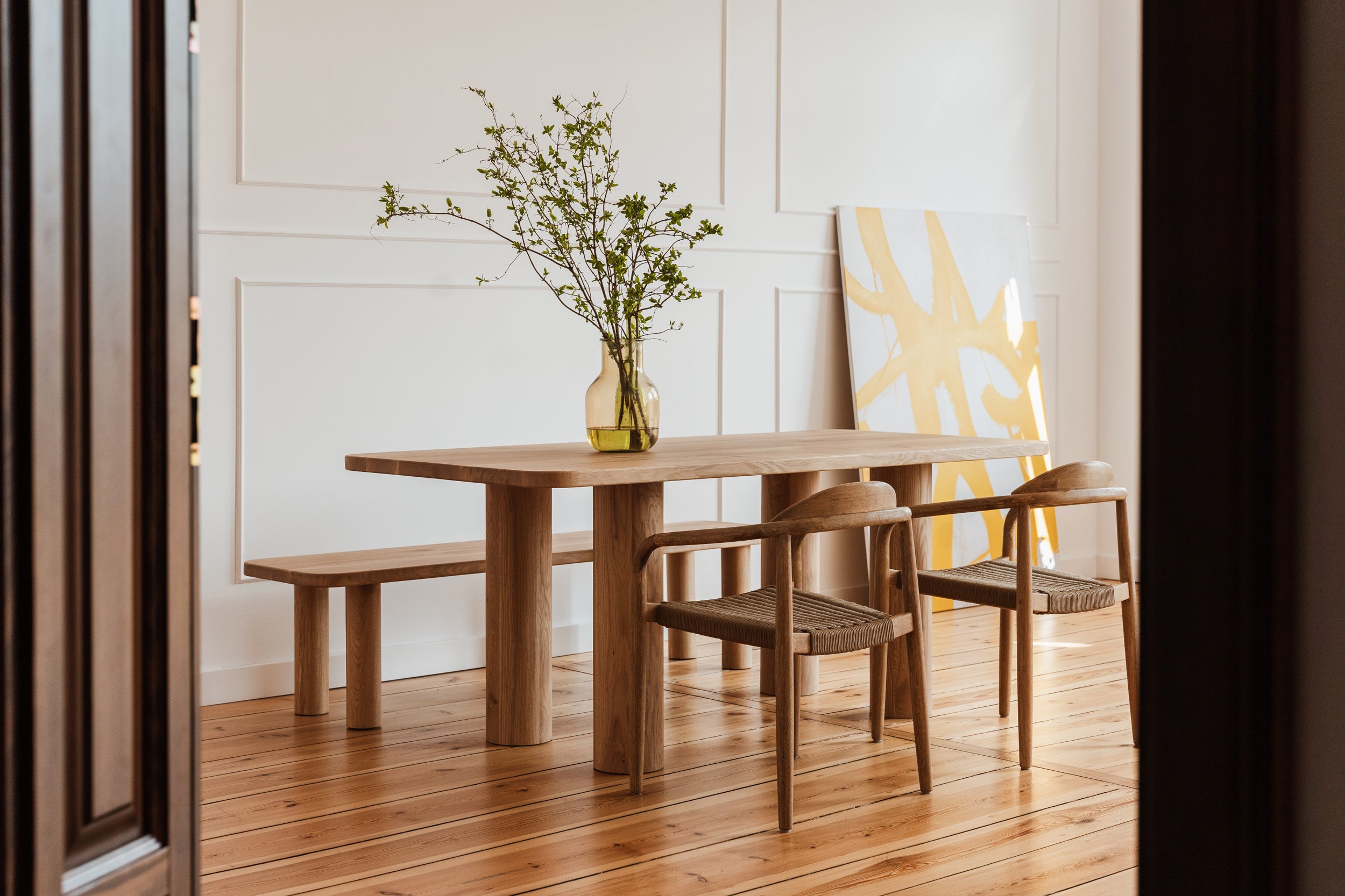 ROLLO Bench Oak Wood