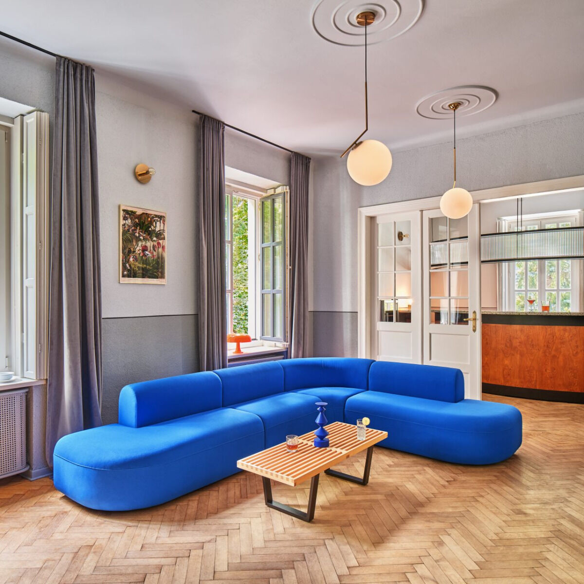 Sofa 4-modułowa narożna ARTIKO tapicerowana – .mdd