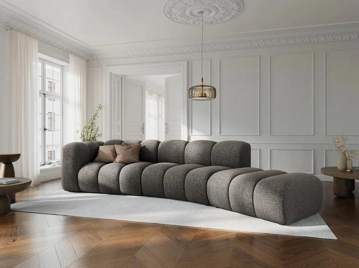 Sofa 5-osobowa prawostronna LUPINE szary szenil