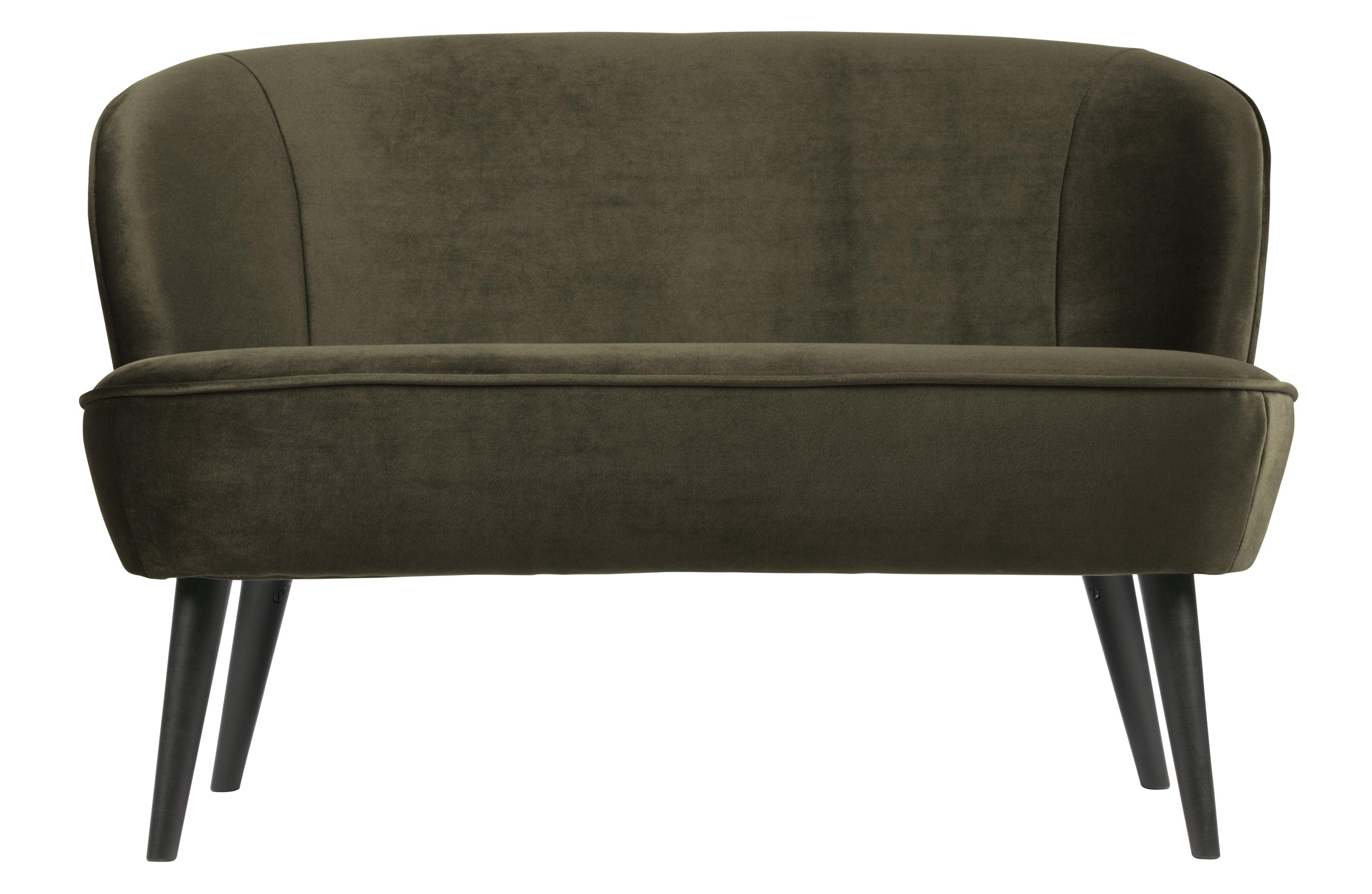 Sofa aksamitna SARA oliwkowy zielony Woood Eye on Design