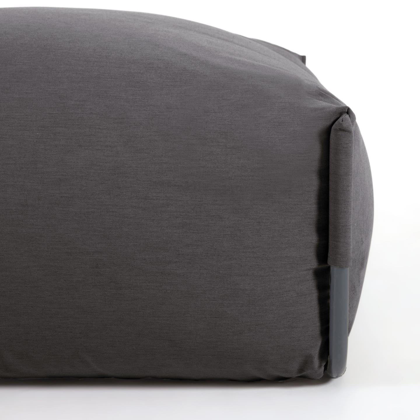 Sofa modułowa ogrodowa SQUARE - puf ciemnoszary La Forma Eye on Design