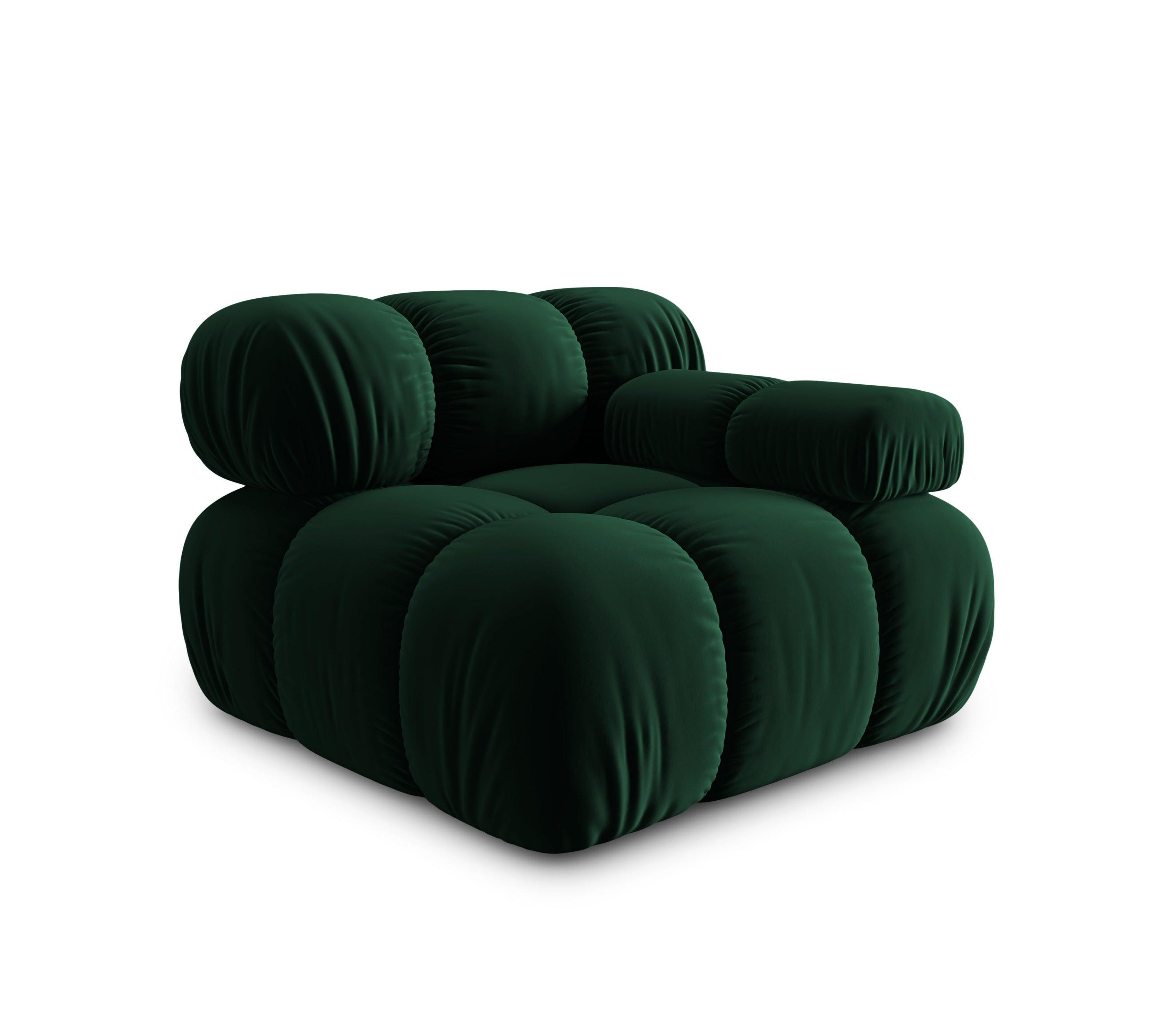 Sofa modułowa TROPEA - moduł prawostronny butelkowa zieleń Milo Casa Eye on Design
